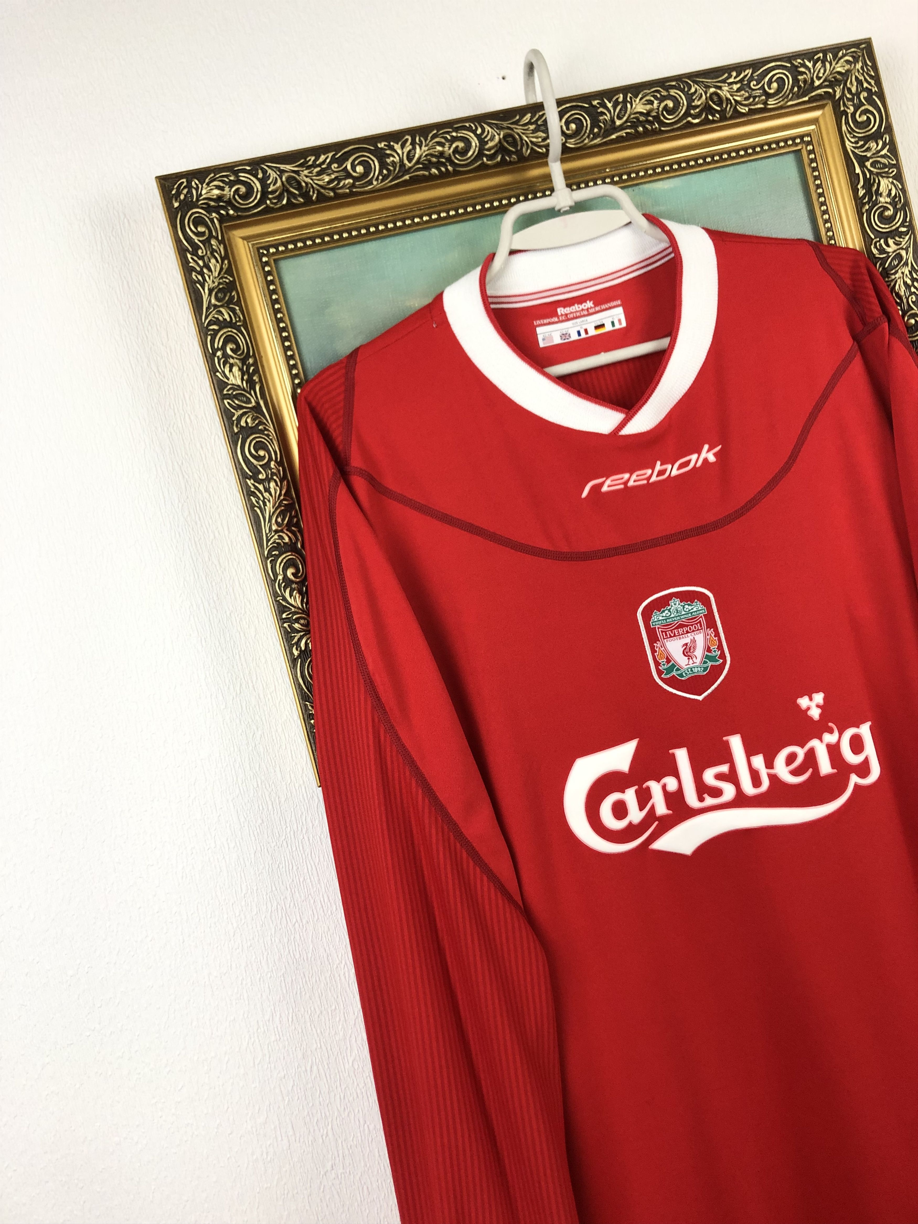 Vintage Liverpool football shirt 2002 Soccer Long Sleeve Jersey Rare Size US XL / EU 56 / 4 - 3 Thumbnail