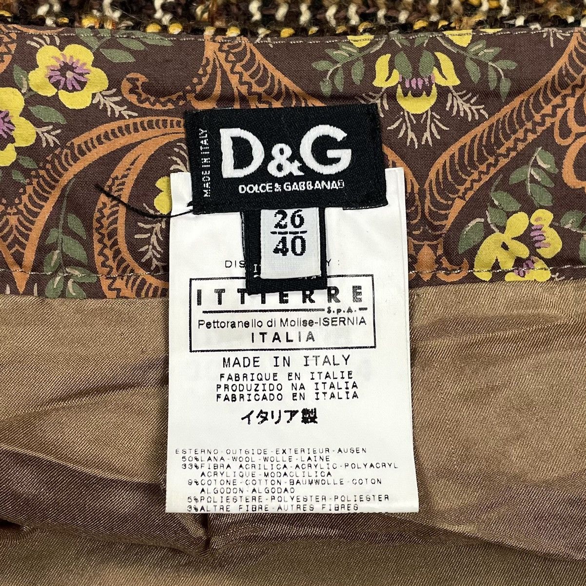 Dolce & Gabbana × Vintage Dolce&Gabbana Vintage Pleated Tweed Mini Skirt Archive Size 27" / US 4 / IT 40 - 14 Thumbnail