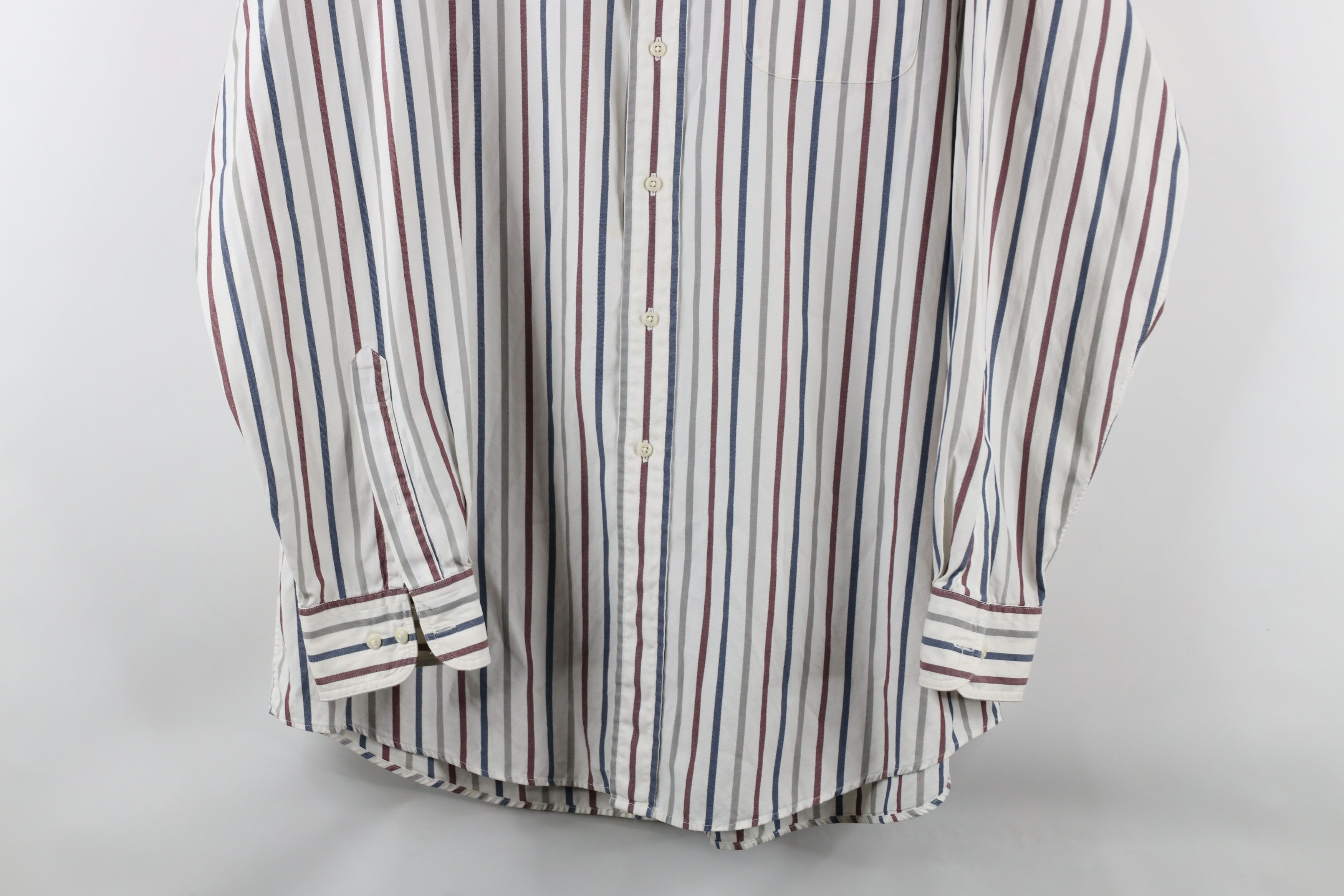 Vintage Vintage 90s Streetwear Rainbow Striped Button Down Shirt Size US L / EU 52-54 / 3 - 3 Thumbnail