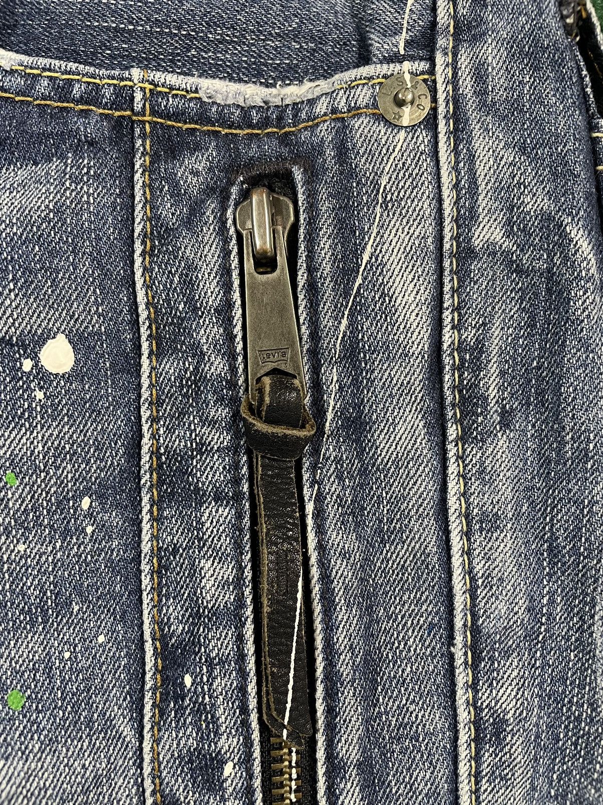 Levi's Levis Paint Splatter Flair Cutting Very Rare Jeans Size US 32 / EU 48 - 11 Thumbnail