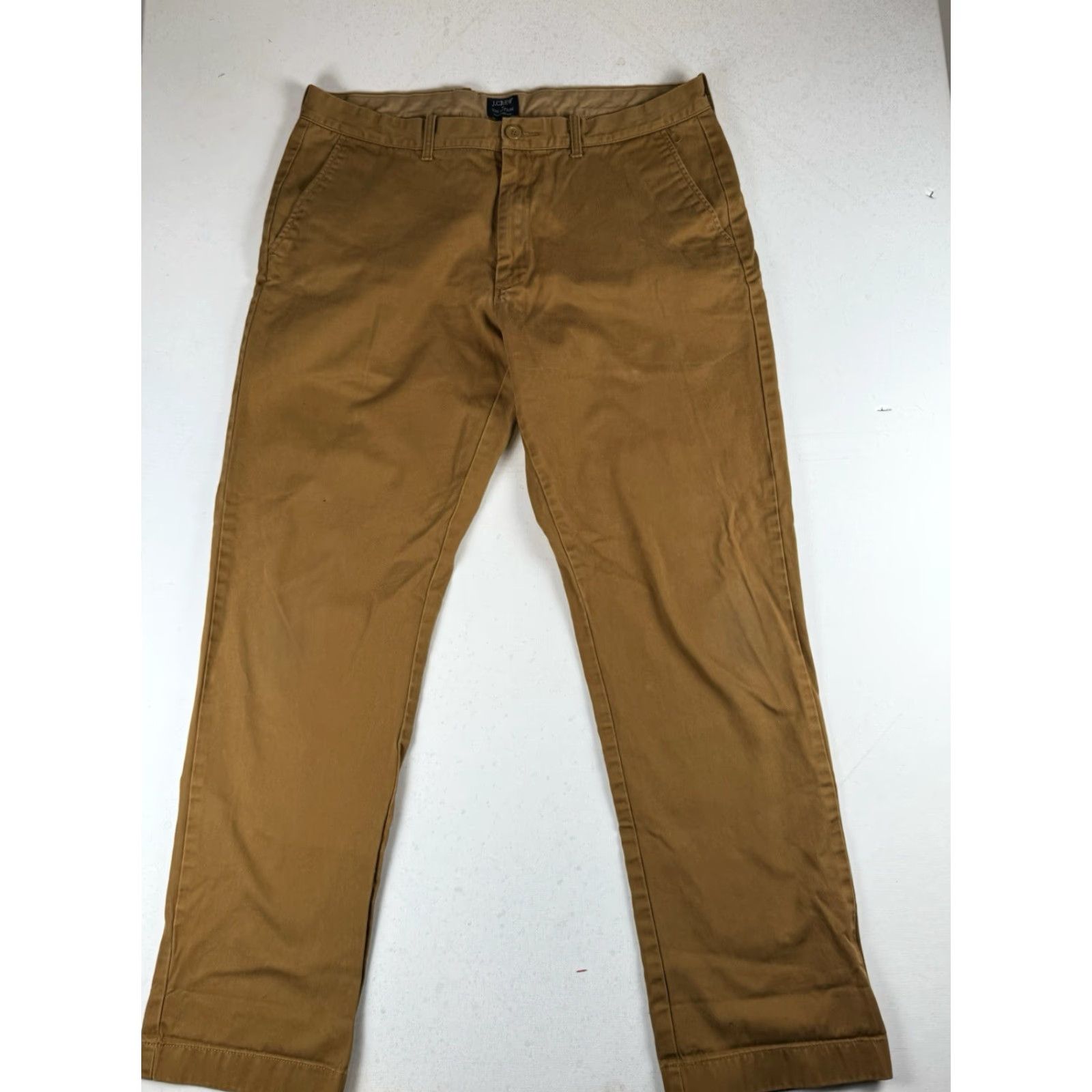 J.Crew J.CREW The Sutton Pants Chinos Men's 35x32 Brown Regular Straight Cotton Canvas Vintage: No (but original says Vintage: No) Size US 35 - 3 Thumbnail