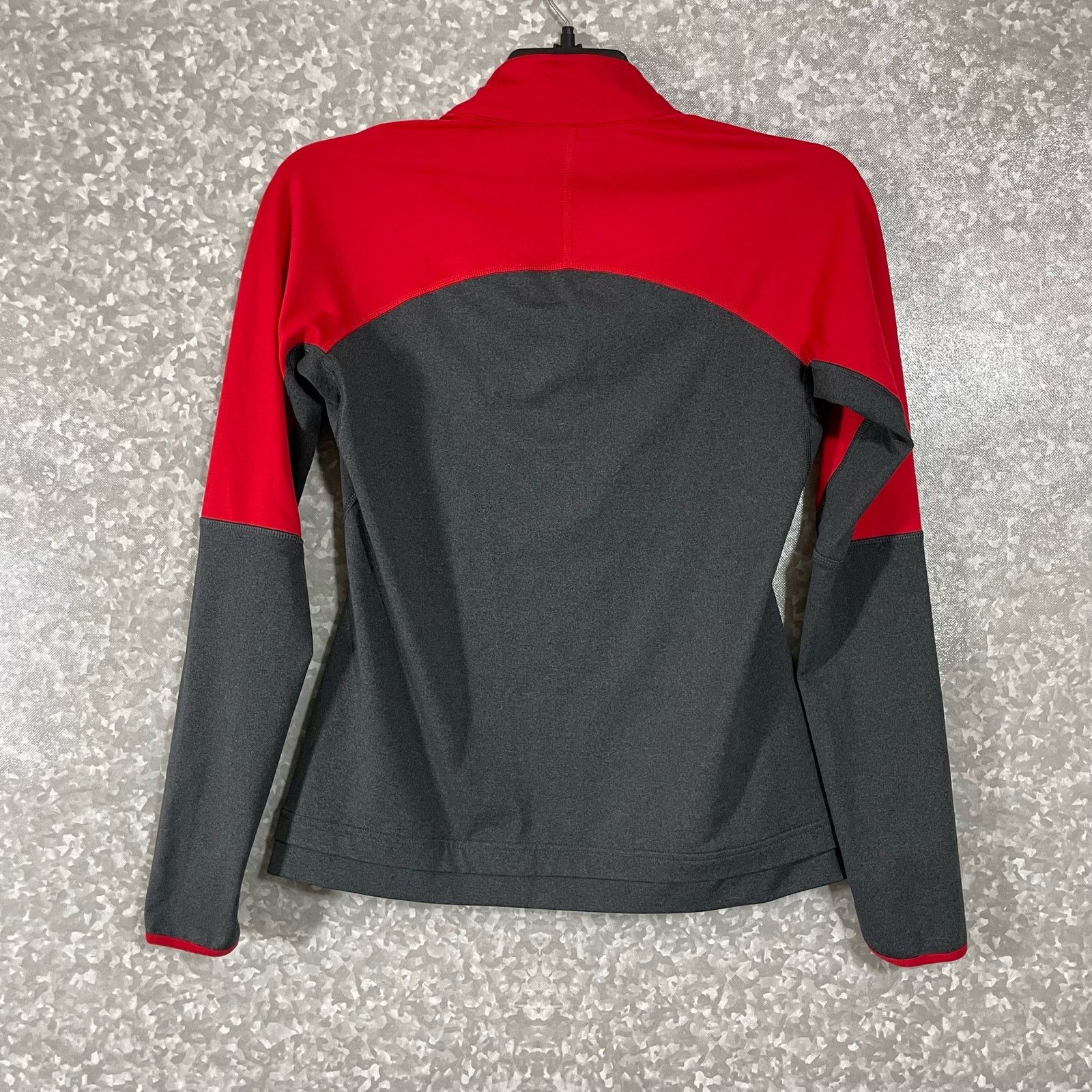 Ccm CCM Red & Gray Color Block Activewear 1/4 Zip Jacket - Small Size S / US 4 / IT 40 - 7 Thumbnail