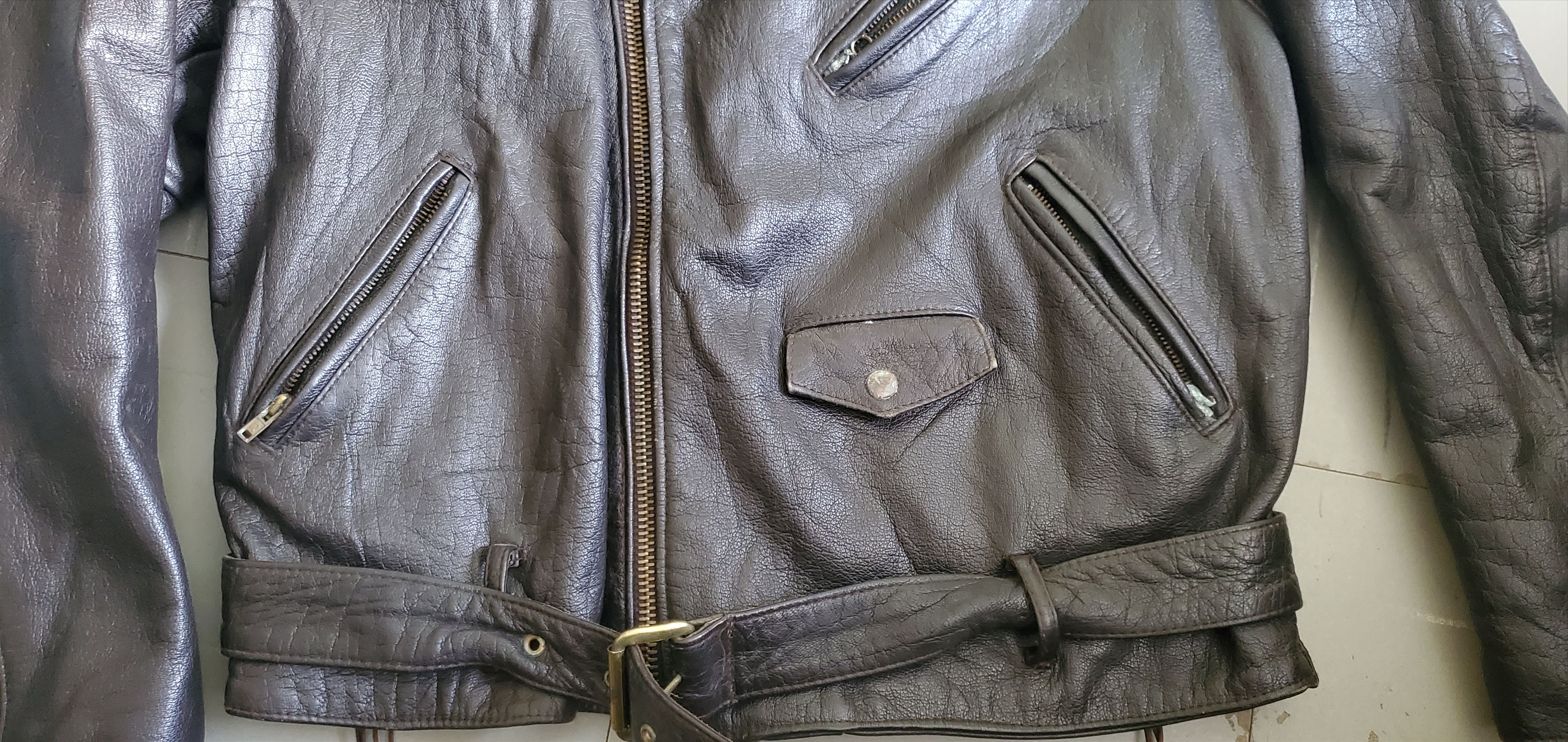 Other Vintage Indianna City Brown Leather Motorcycle Jacket Size US M / EU 48-50 / 2 - 3 Thumbnail
