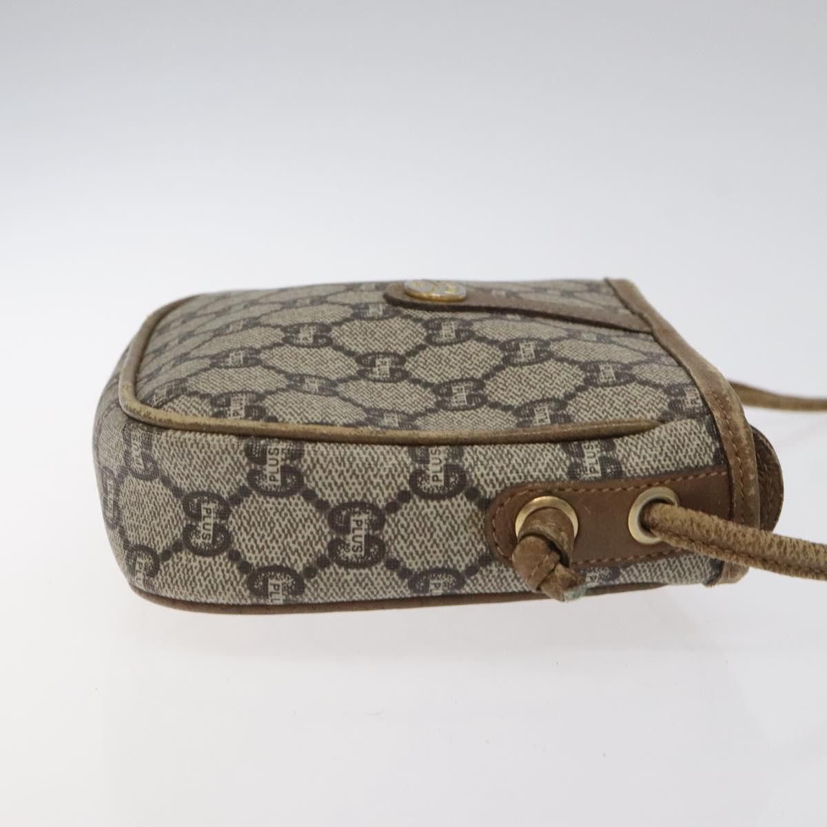 Gucci GUCCI GG Plus Supreme Shoulder Bag Pvc Leather Beige Gold Size ONE SIZE - 4 Thumbnail