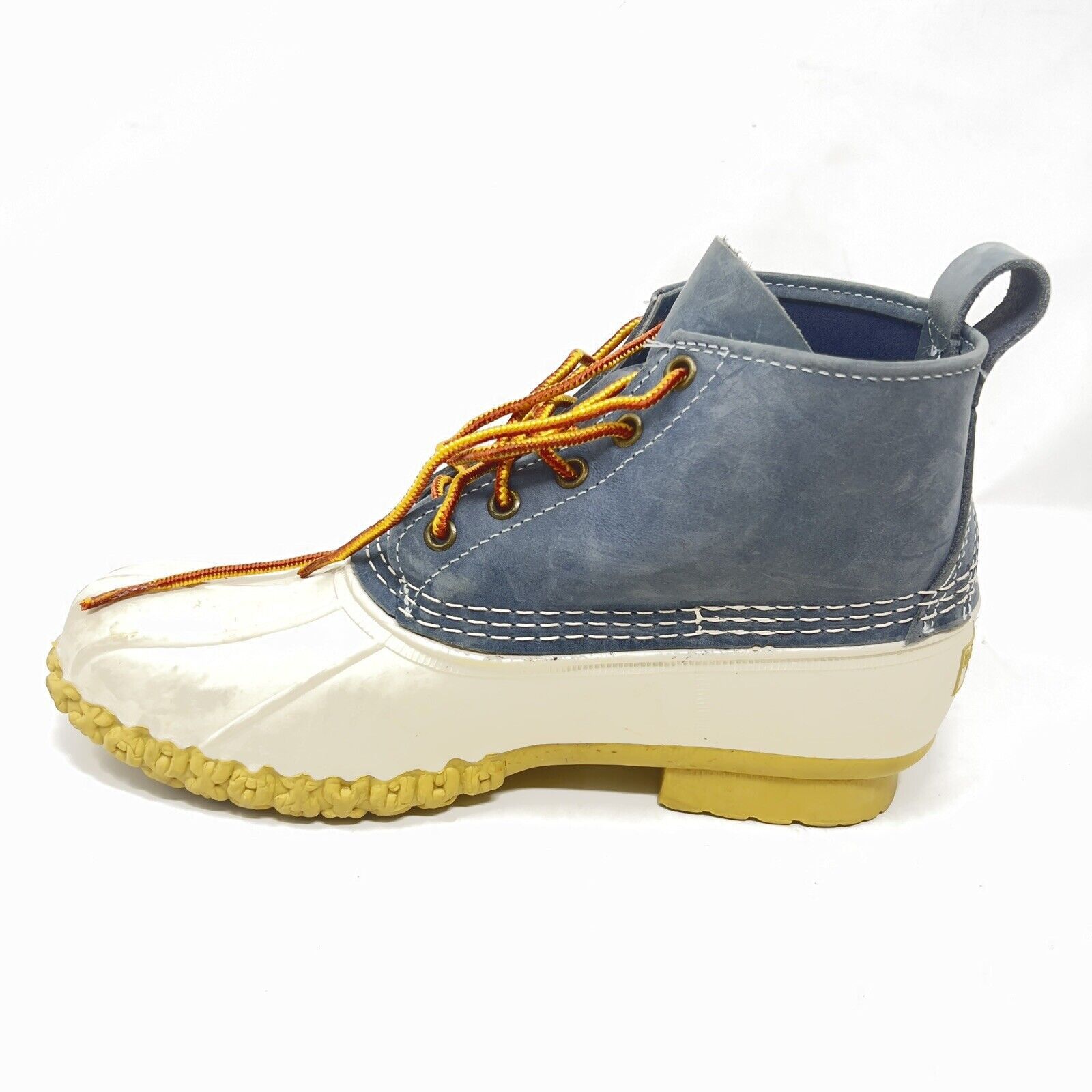 L.L. Bean LL Bean Boots 6” Suede Leather Duck White Blue Women's 10 M Size US 10 / IT 40 - 4 Thumbnail