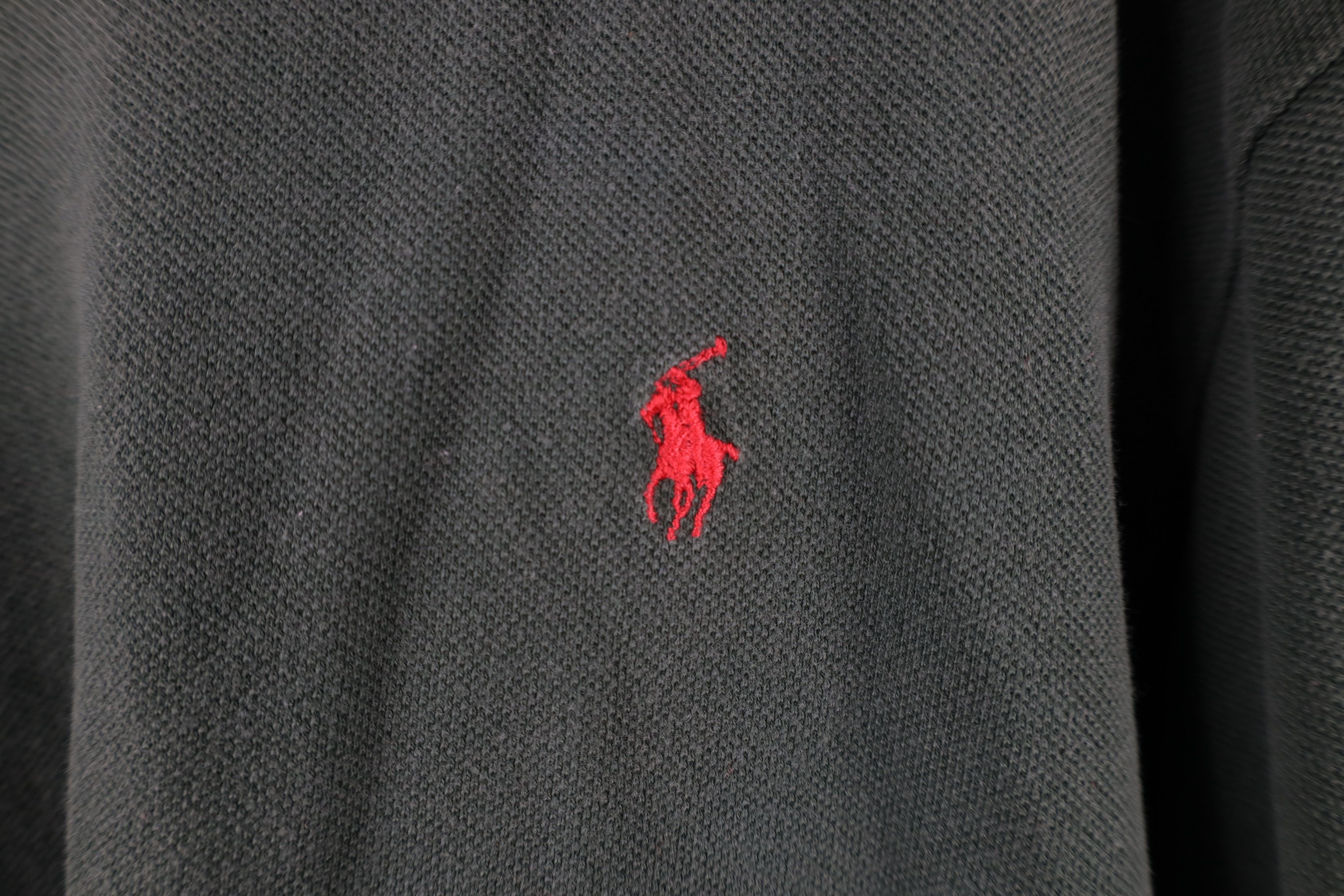 Ralph Lauren × Vintage Vintage 90s Ralph Lauren Cotton Turtleneck T-Shirt Green Size US XL / EU 56 / 4 - 4 Thumbnail