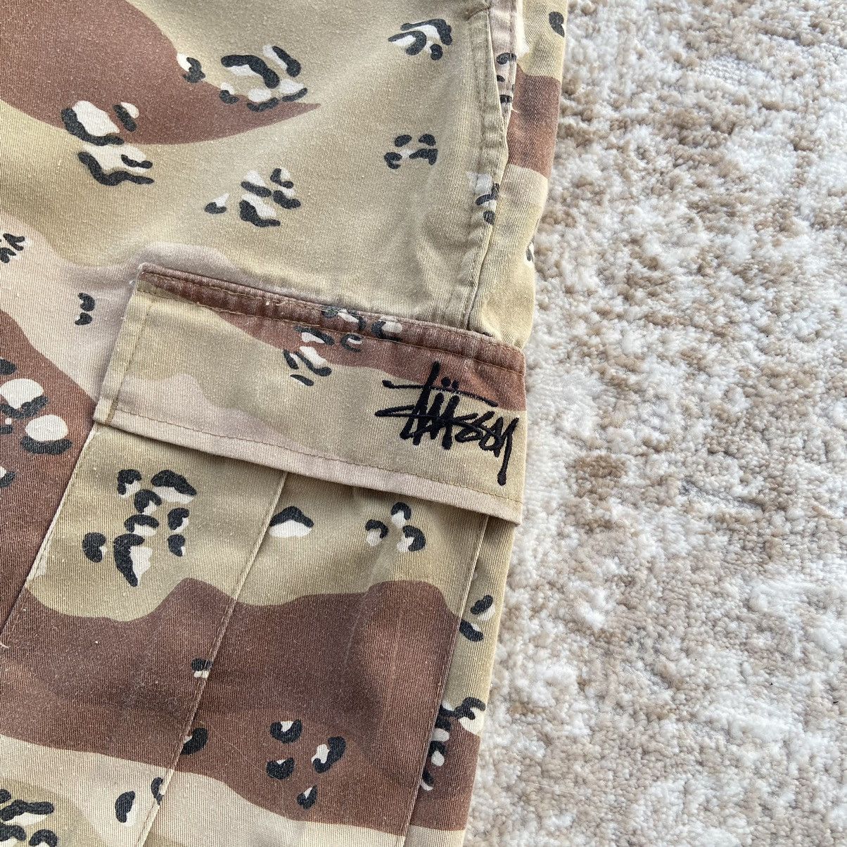 Stussy Vintage 90's Stussy Jorts Camo Cargo Pants Size US 32 / EU 48 - 3 Thumbnail