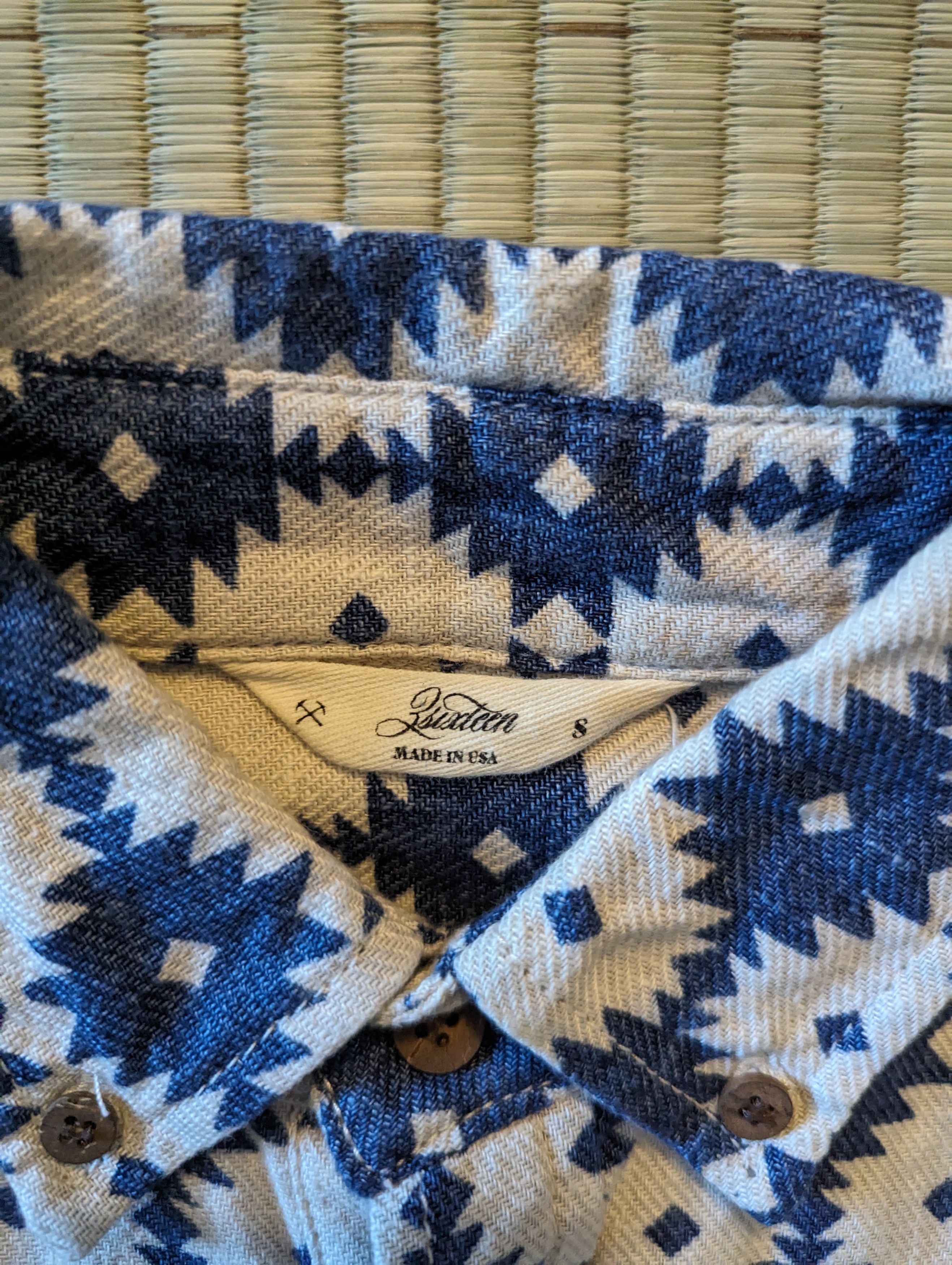 3sixteen 3Sixteen Aztec Popover Shirt Made in USA Size US S / EU 44-46 / 1 - 3 Thumbnail