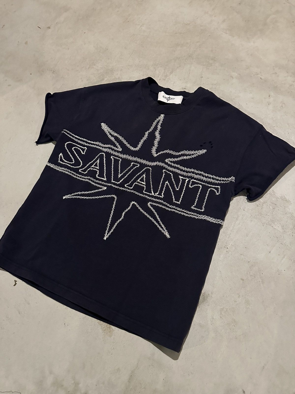 Vintage ‘Savant’ Star Faded Tee Size US M / EU 48-50 / 2 - 2 Thumbnail
