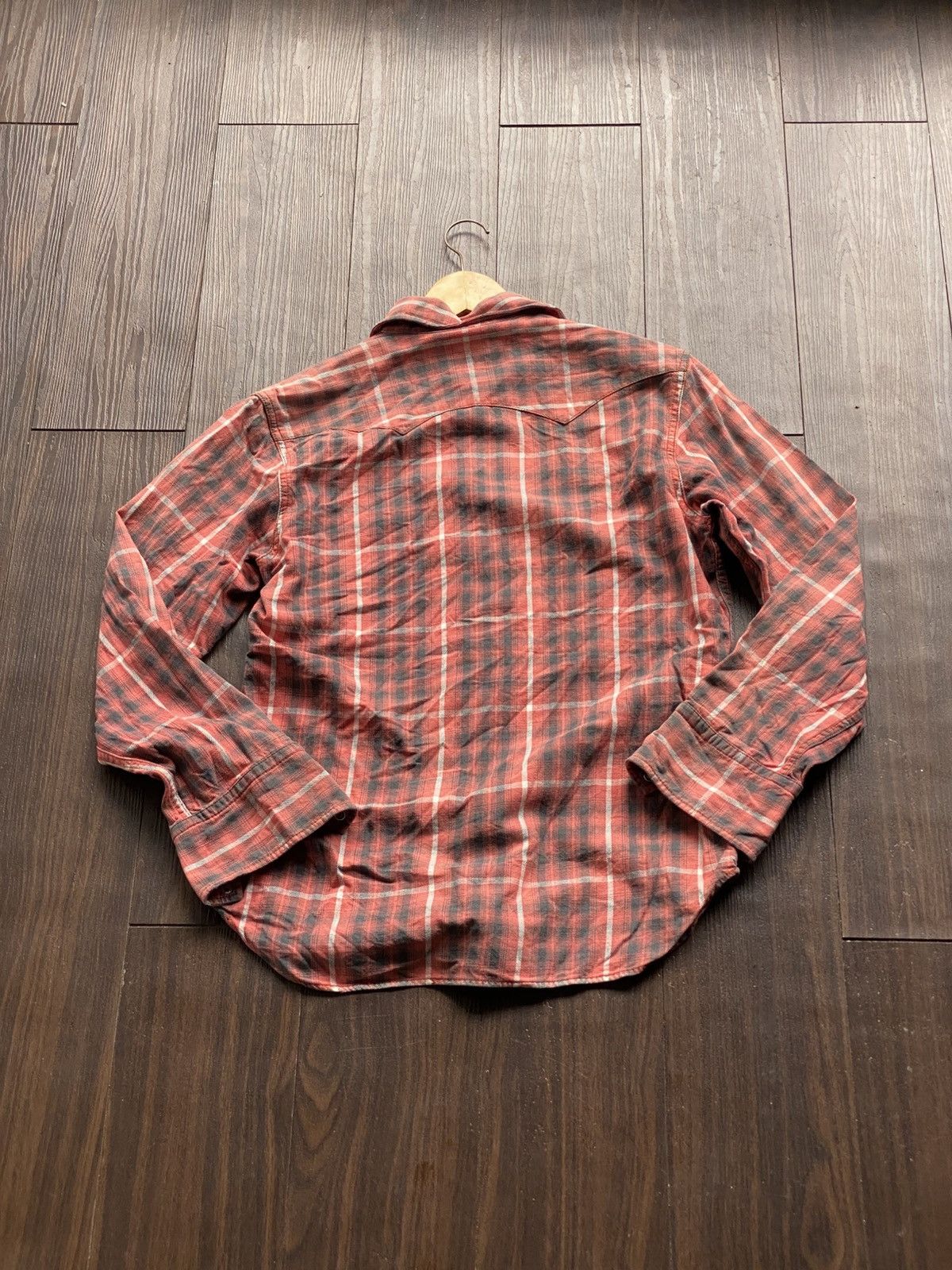 Levi's Vintage Clothing VINTAGE LEVIS WESTERN STONE BUTTON FLANNEL SHIRT Size US M / EU 48-50 / 2 - 9 Thumbnail
