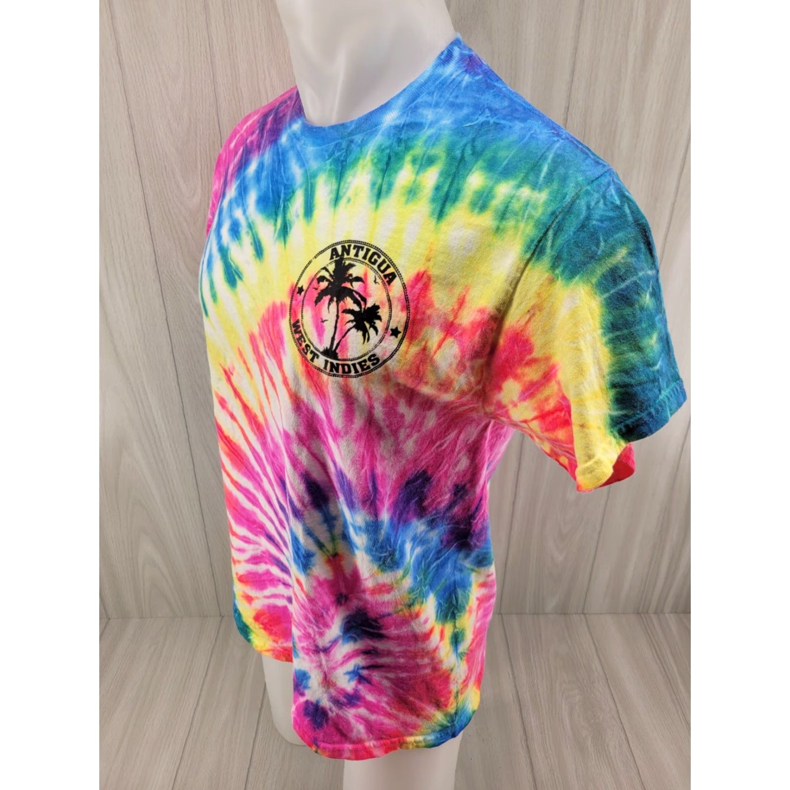 Gildan Antigua West Indies Graphic Print Tiedye Men's T-Shirt Medium Size US M / EU 48-50 / 2 - 4 Thumbnail