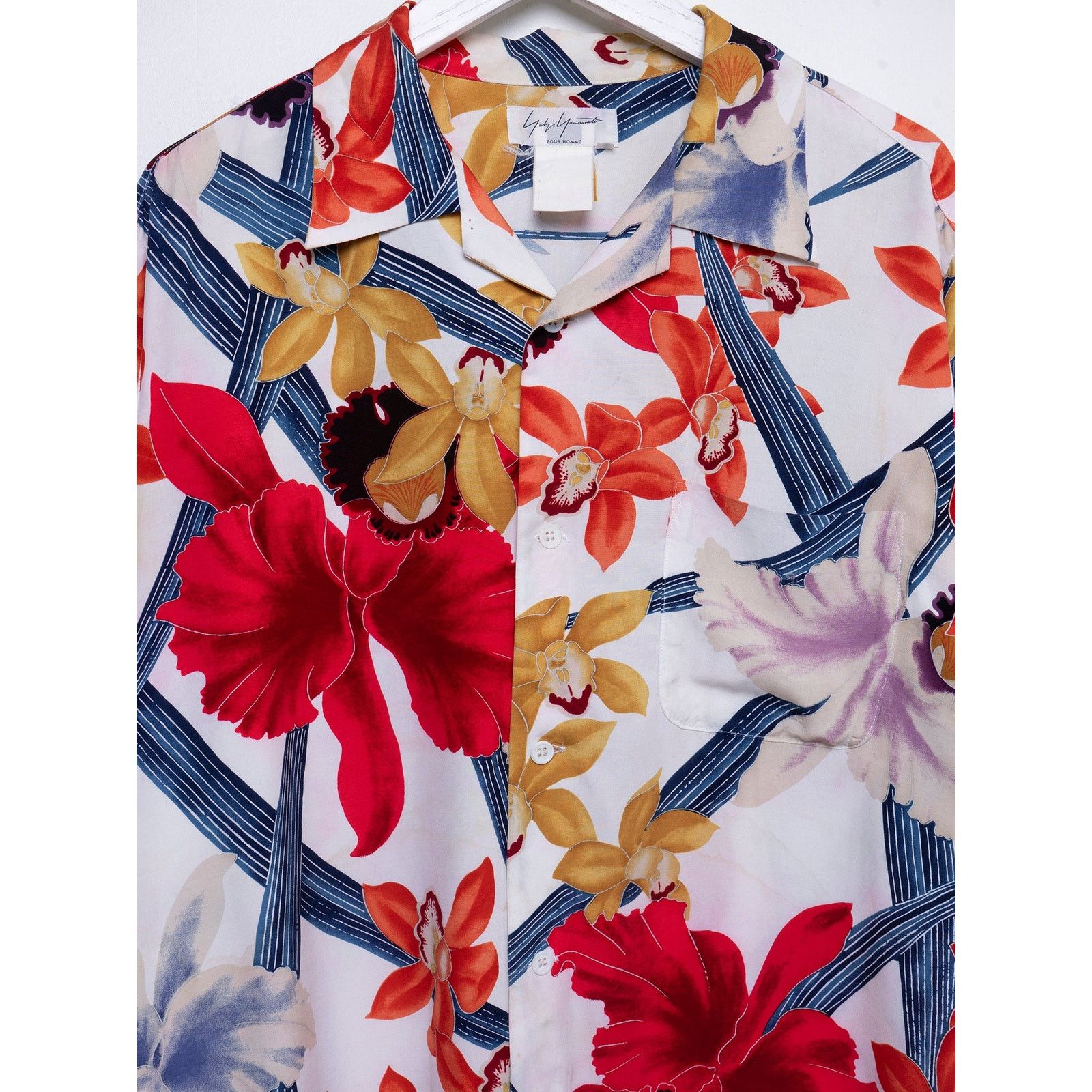 Yohji Yamamoto Floral Silk Hawaiian Shirt Size US L / EU 52-54 / 3 - 2 Thumbnail