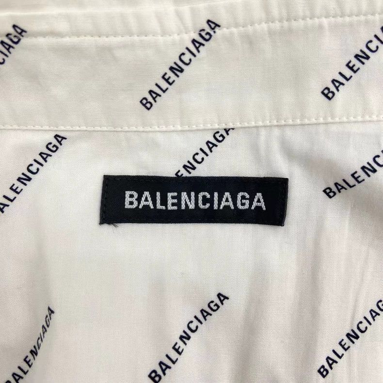 Balenciaga Balenciaga Bullet Screen Alphabet Short Sleeve Shirt 2501-N Size US XXS / EU 40 - 4 Thumbnail