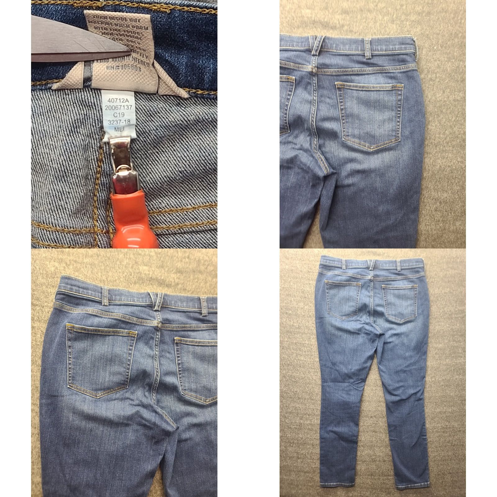 CO Duluth Trading Co Jeans Womens 12x33 DuluthFlex Tapered Leg Workwear Gorpcore Denim Size 34" / US 12 / IT 48 - 8 Thumbnail