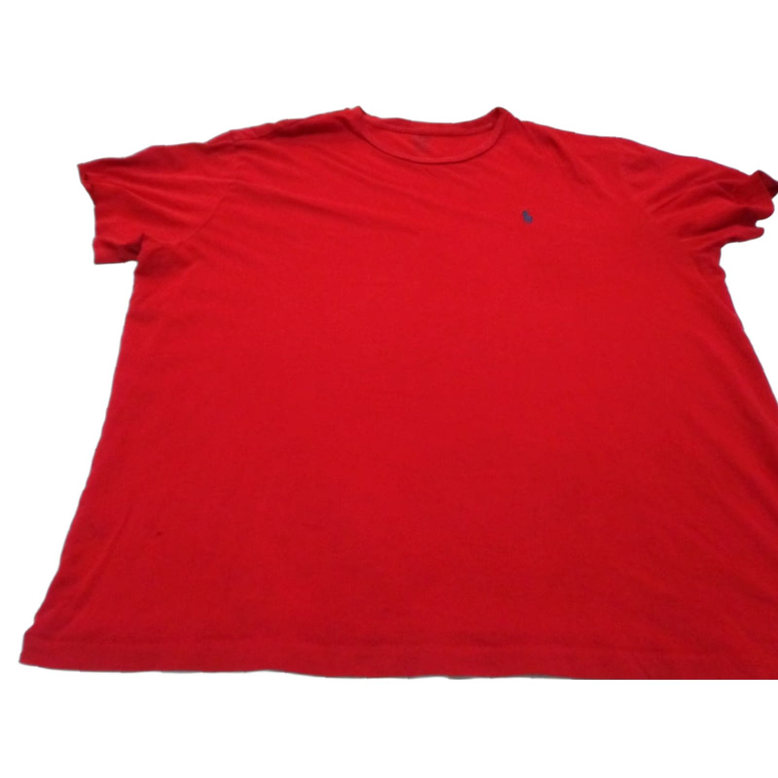 Polo Ralph Lauren Polo Ralph Lauren T-Shirt Red with Blue Pony Polo Ralph Lauren Men's XL Crew Neck Short Sleeve Solid Sports Fall Spring Summer Winter Mens Size US XL / EU 56 / 4 - 1 Thumbnail