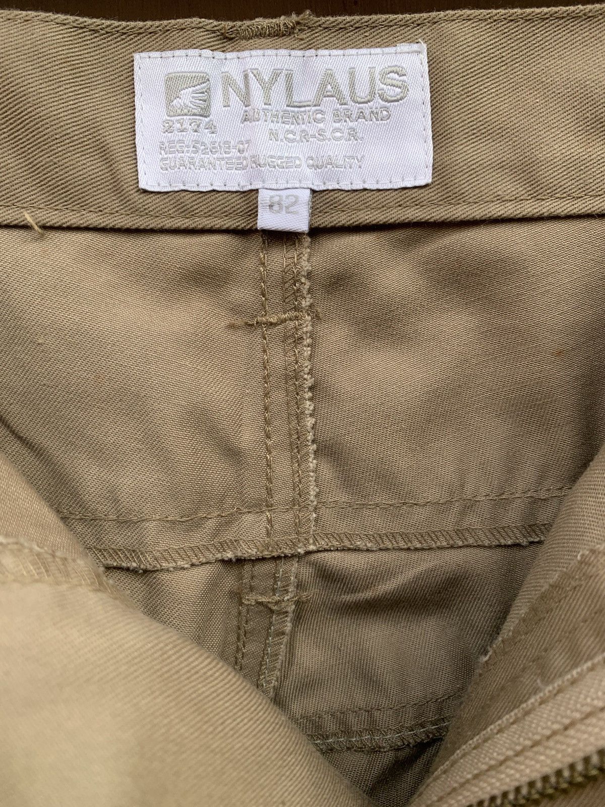 Japanese Brand Nylaus 3 quarter double waist rolled up pants with 2 belts Size US 31 - 8 Thumbnail