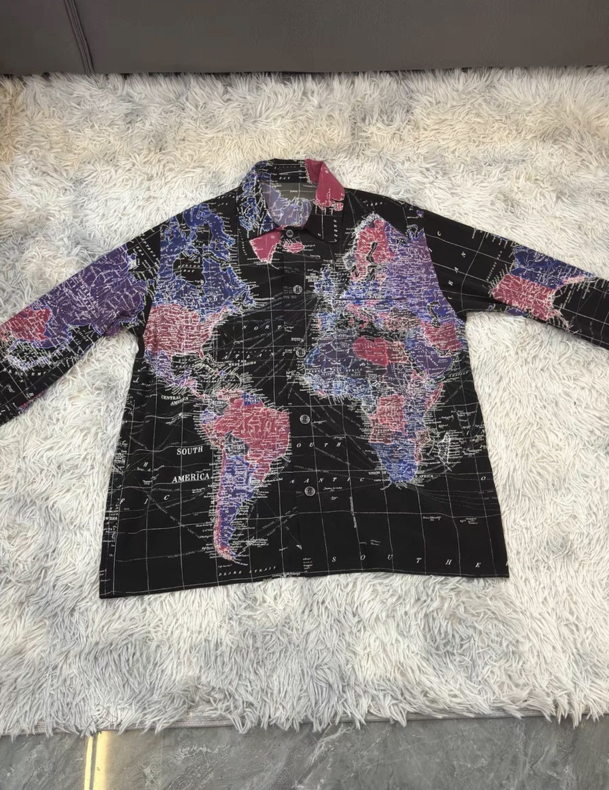 Lad Musician 【Lad Musician】Full-Print World Map Shirt Size US S / EU 44-46 / 1 - 1 Thumbnail