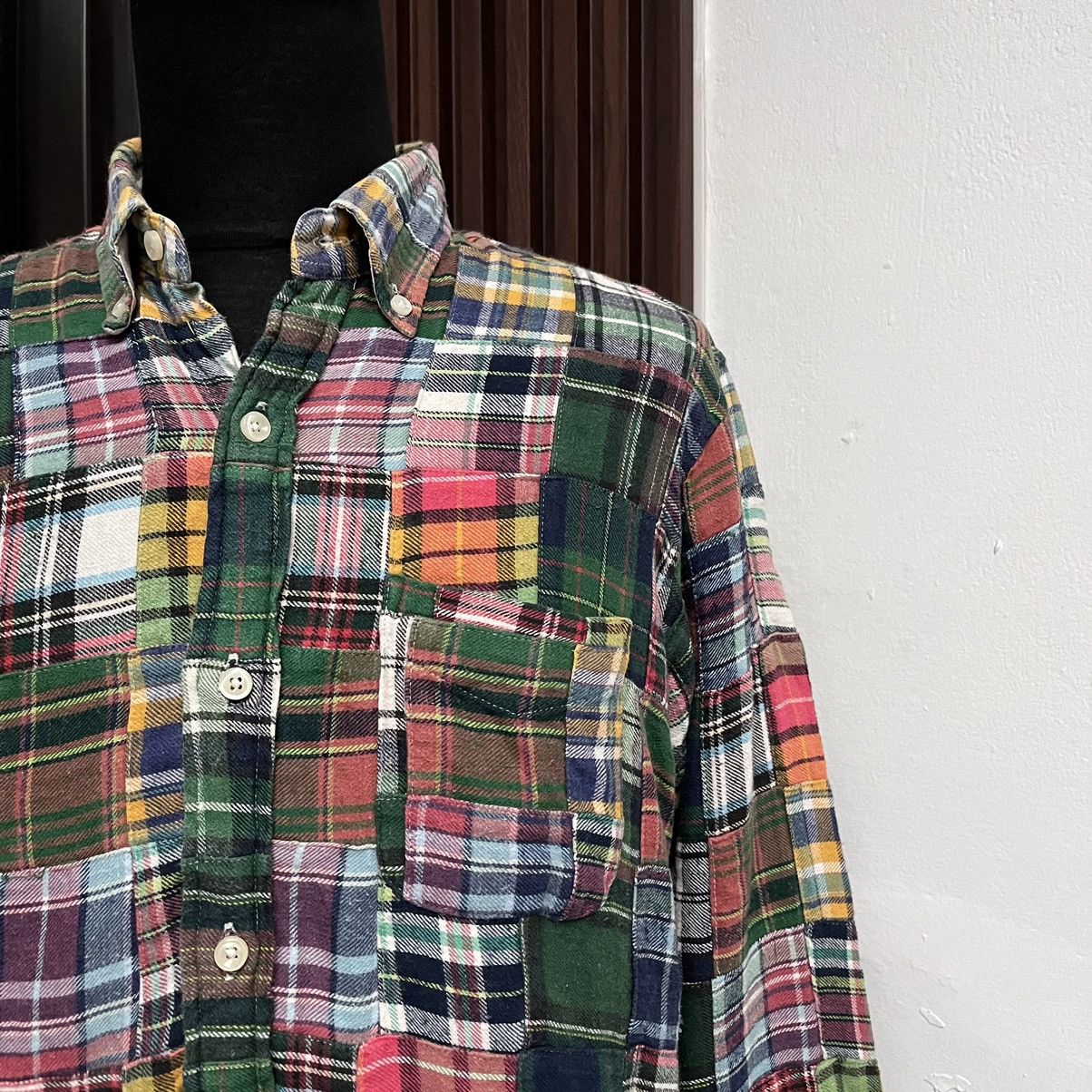 Japanese Brand The Sharkey's Gallery Patchwork Button Ups Shirt Size US M / EU 48-50 / 2 - 5 Thumbnail