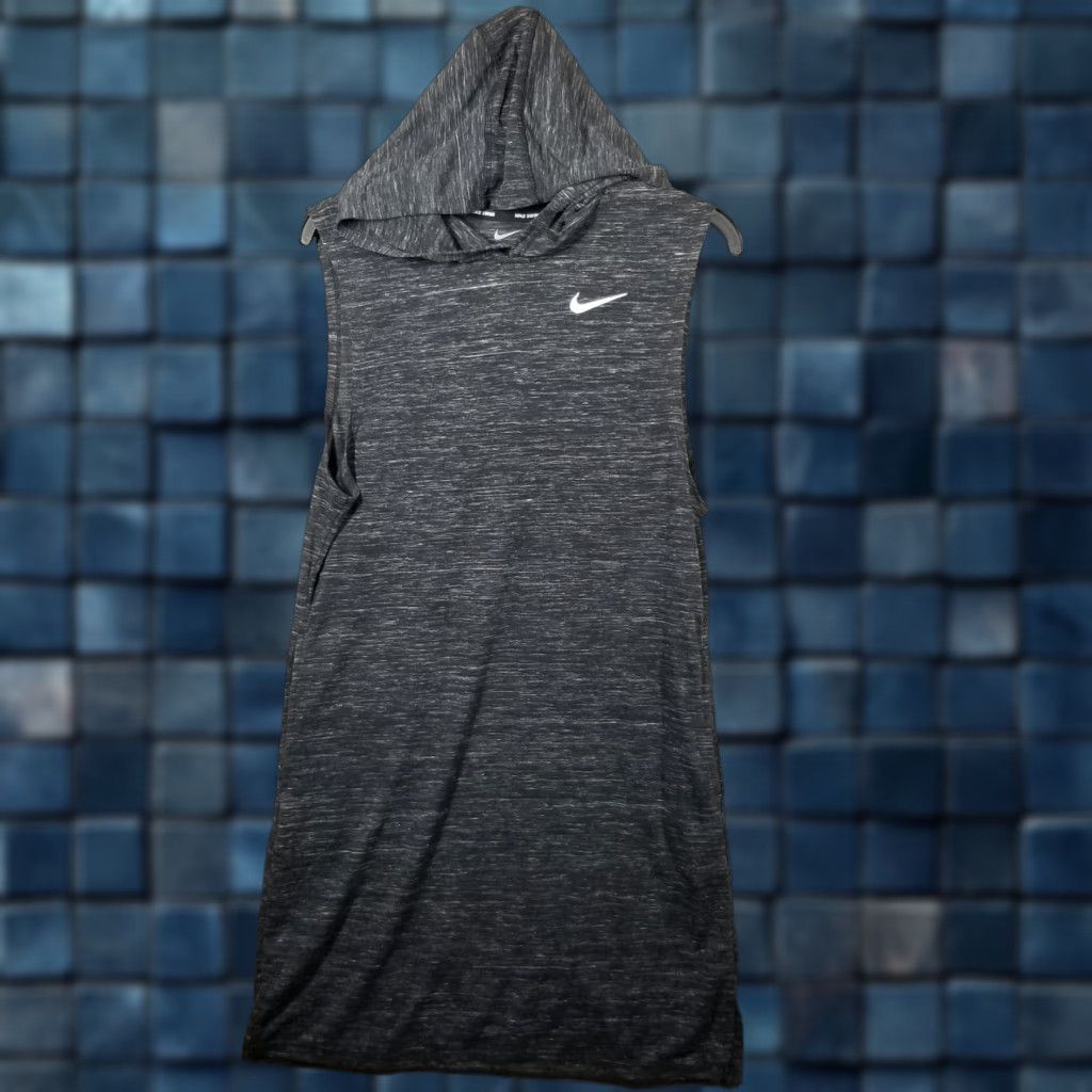 Nike Nike Swim Cover Up Dress Womens Medium Essentials Sleeveless Hooded Black Size M / US 6-8 / IT 42-44 - 1 Thumbnail