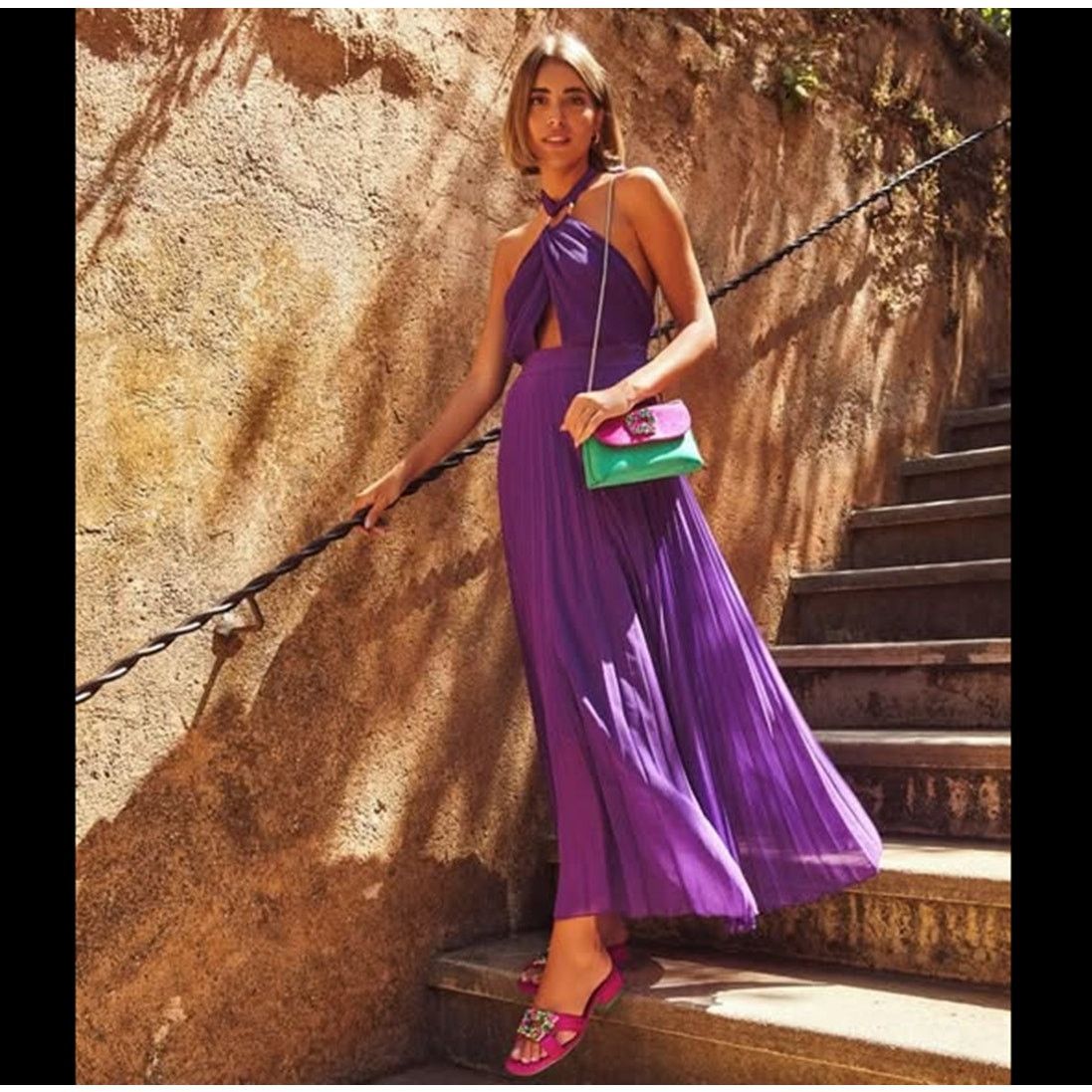 Zara ZARA BLOGGER FAVE!!! Halter Neck Midi Dress NWT Size XL / US 12-14 / IT 48-50 - 19 Thumbnail