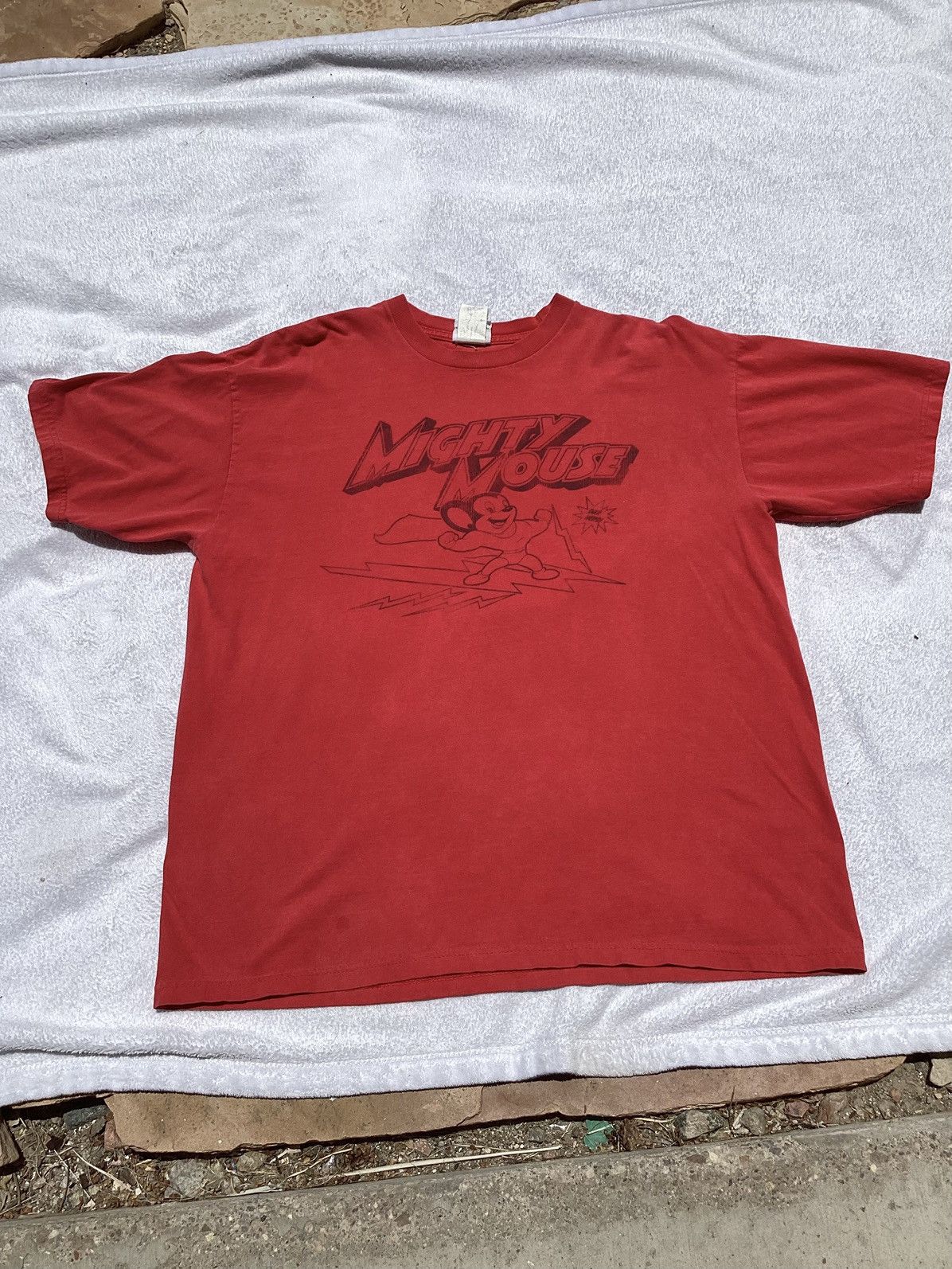 Vintage Vtg 90s/Y2K mighty mouse our hero officially licensed XL tee Size US XL / EU 56 / 4 - 1 Thumbnail