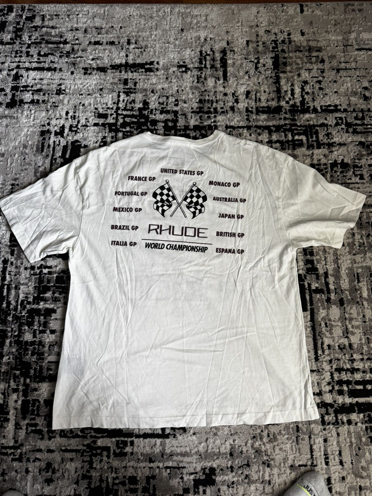 Rhude Rhude Off White Cotton T shirt Size US L / EU 52-54 / 3 - 4 Thumbnail
