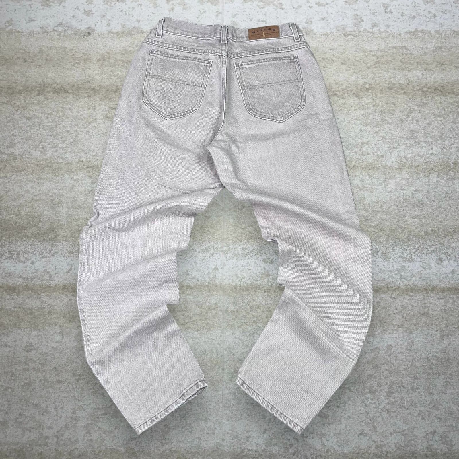 Vintage Vintage 80s Riders Jeans 30x32 Relaxed Tapered Leg Tan Wash Size 32" / US 10 / IT 46 - 1 Thumbnail