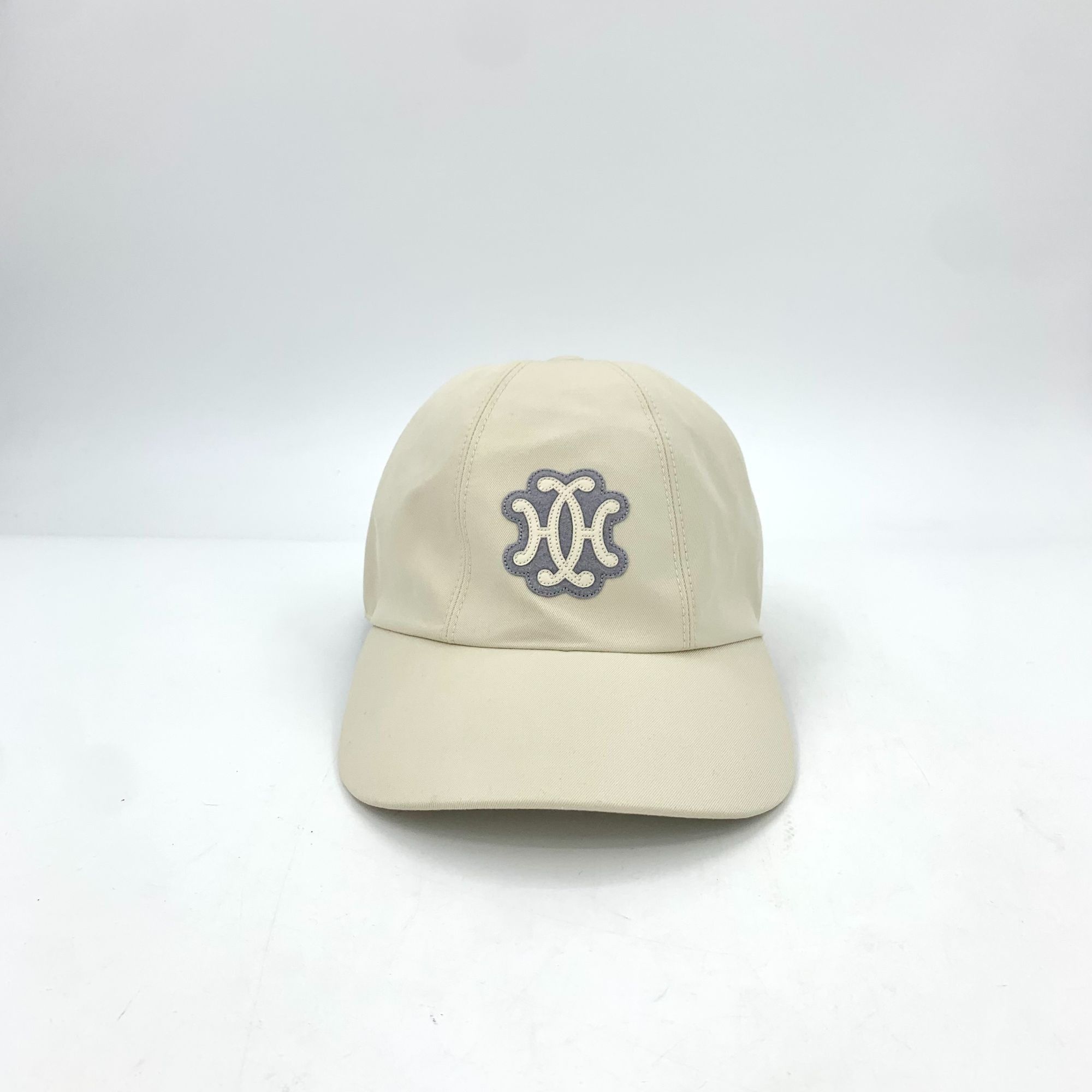 Hermes HERMES Beige Cotton Baseball Cap With Gray Logo Size 56 Made Size ONE SIZE - 8 Thumbnail