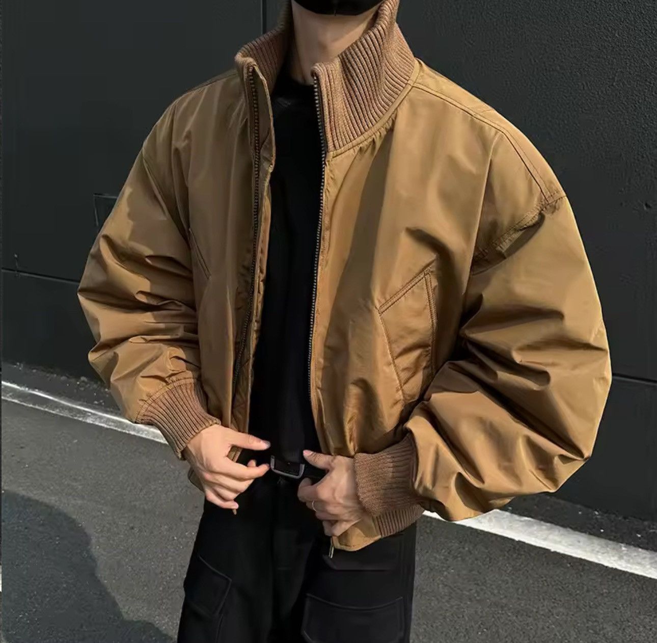 Other Streetwear Casual Autumn Padded Zip Up Jacket Bomber Size US XL / EU 56 / 4 - 1 Thumbnail