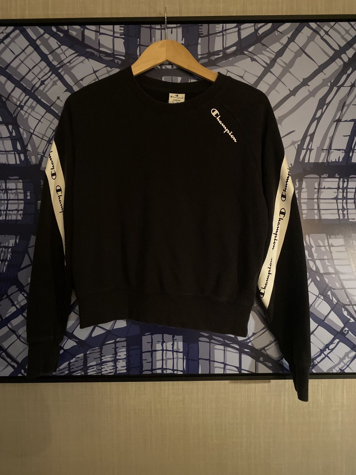 Champion Champion Graphic Black & White Sweatshirt Size US L / EU 52-54 / 3 - 7 Thumbnail