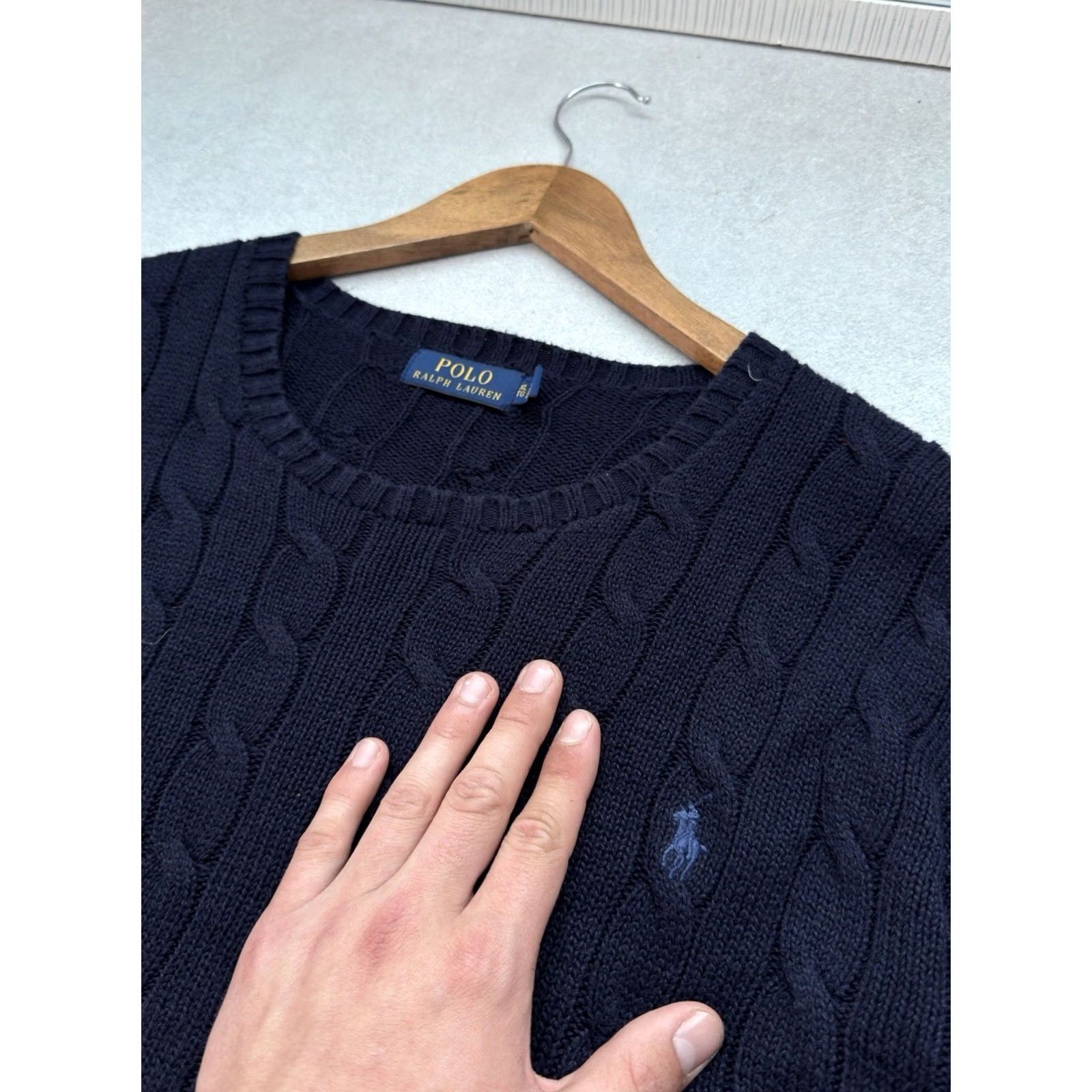 Polo Ralph Lauren Polo Ralph Lauren Sweater Blue XL Mens Pullover Knitted Old Money Crew Neck Classic Size US XL / EU 56 / 4 - 4 Thumbnail