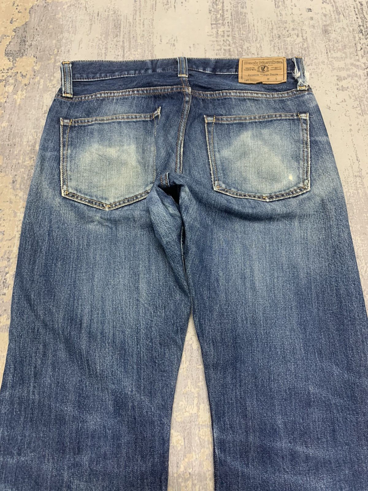Japanese Brand Archive Japanese Back Number Distressed WWII Style 31 Size US 31 - 14 Thumbnail