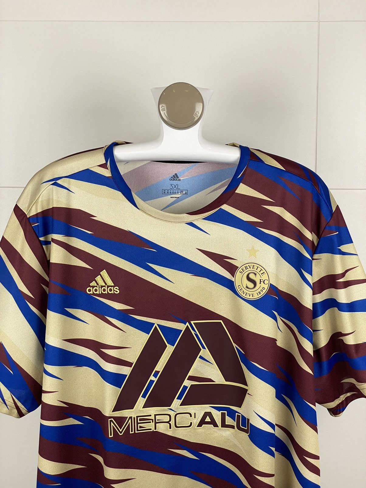 Adidas FC Servette Geneve 1890 football jersey Adidas size 3XL Size US XXL / EU 58 / 5 - 3 Thumbnail