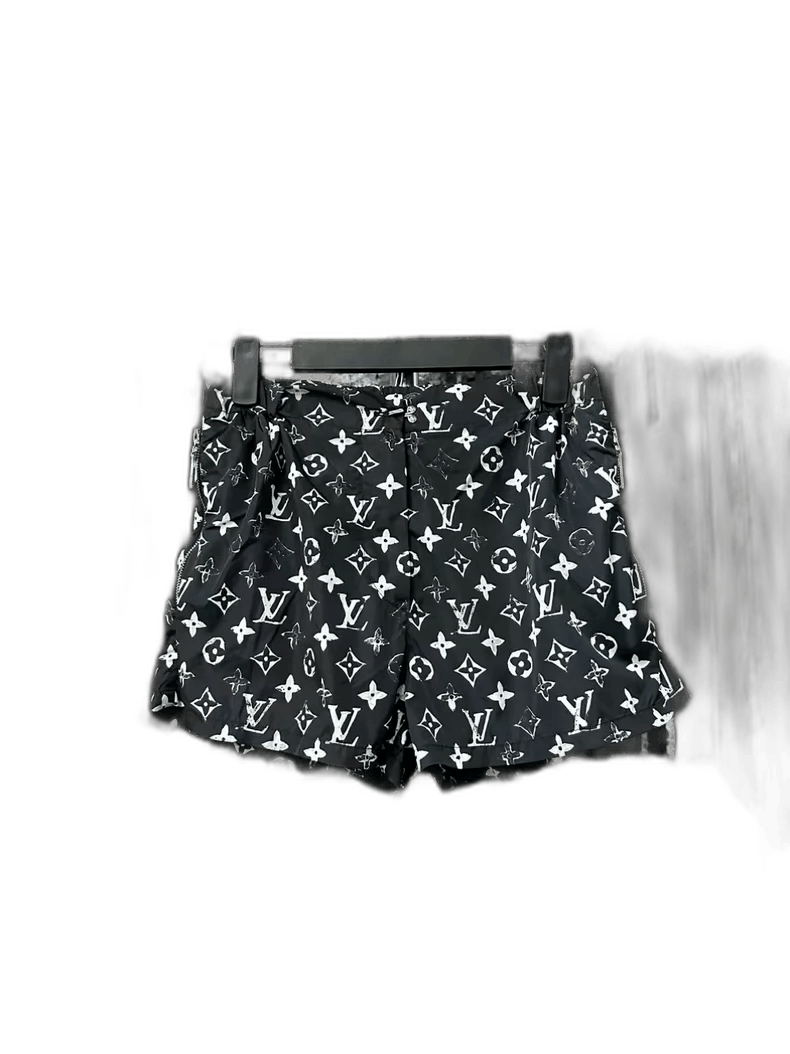 Louis Vuitton Louis Vuitton Louis Vuitton Black Printed Shorts Size 34-2 Size 34" / US 12 / IT 48 - 1 Thumbnail