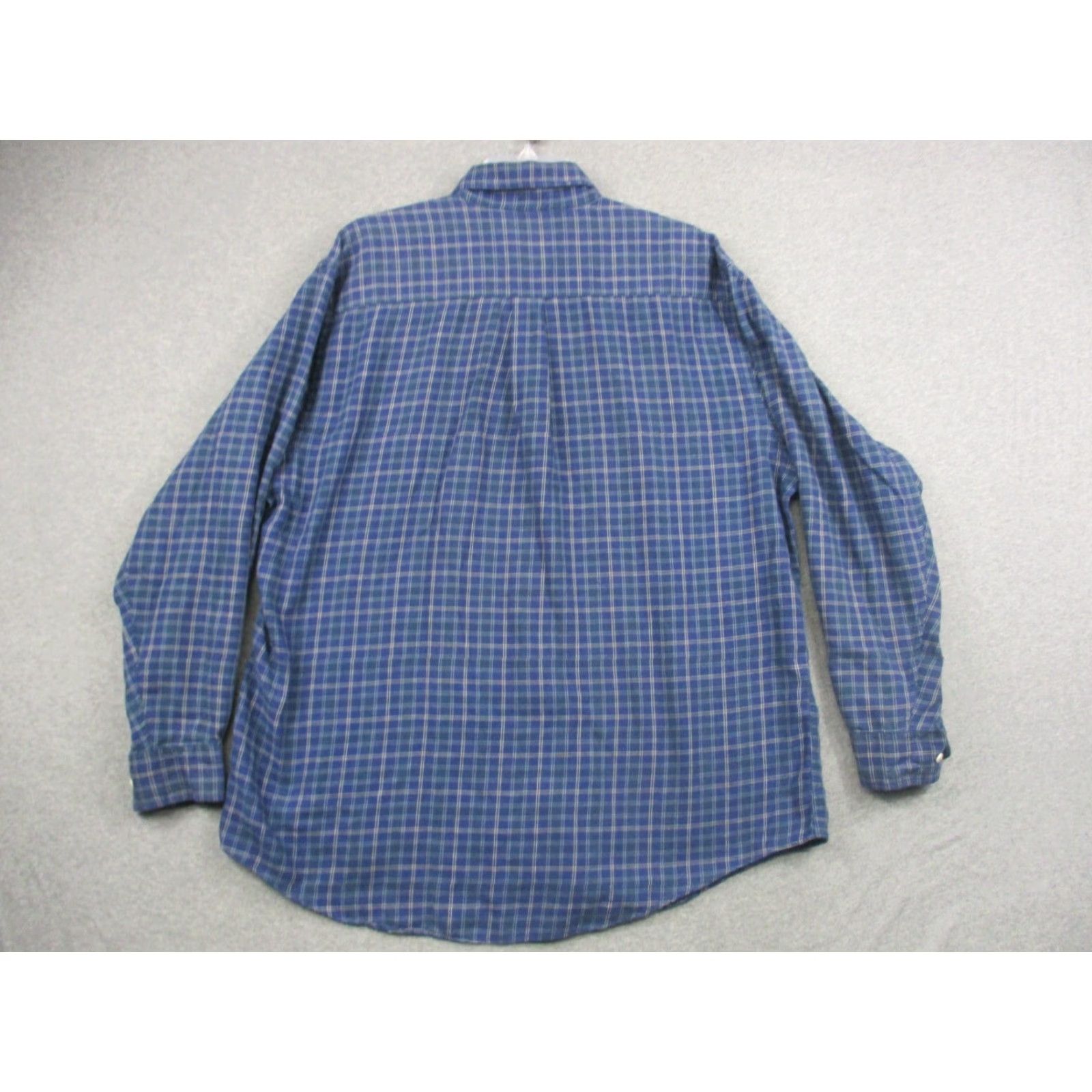 Brooks Brothers VINTAGE Brooks Brothers Wool Blend Shirt Large Blue Plaid Made in Hong Kong Shirt Mens L Blue Plaid Classic Preppy Button-Up Size US L / EU 52-54 / 3 - 5 Thumbnail