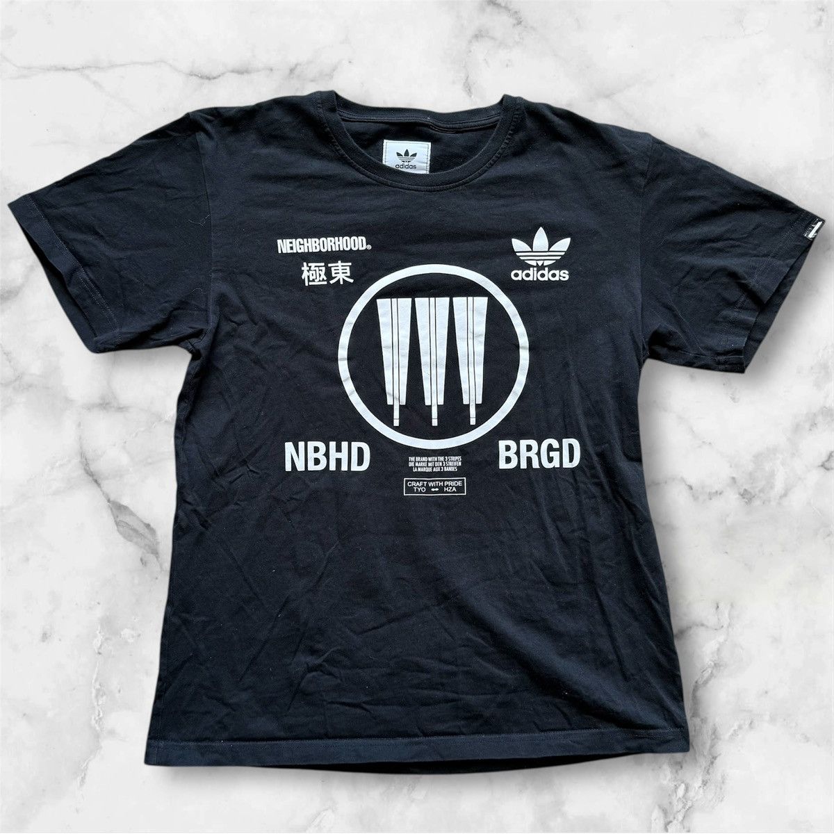 Adidas × Neighborhood Adidas x Neighborhood Tee Shirt 2017 Tokyo BRGD Hype Collab Size US M / EU 48-50 / 2 - 1 Thumbnail