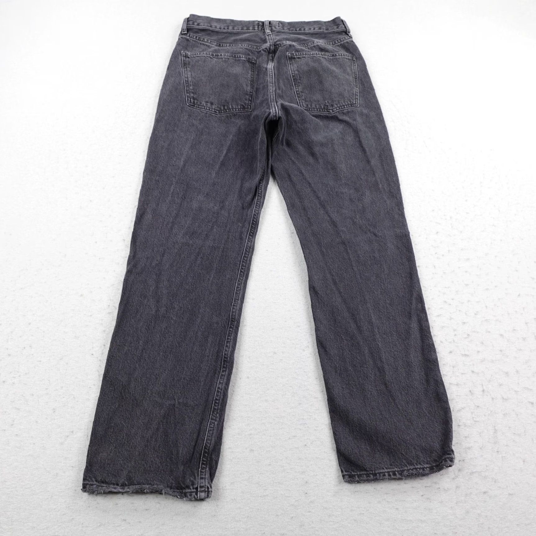 Agolde AGOLDE Jeans Womens 28 Black Denim 90s Distressed Button Fly High Rise Straight Jeans Womens Black 90s Distressed Button Fly High Rise Straight Size 28" / US 6 / IT 42 - 5 Thumbnail