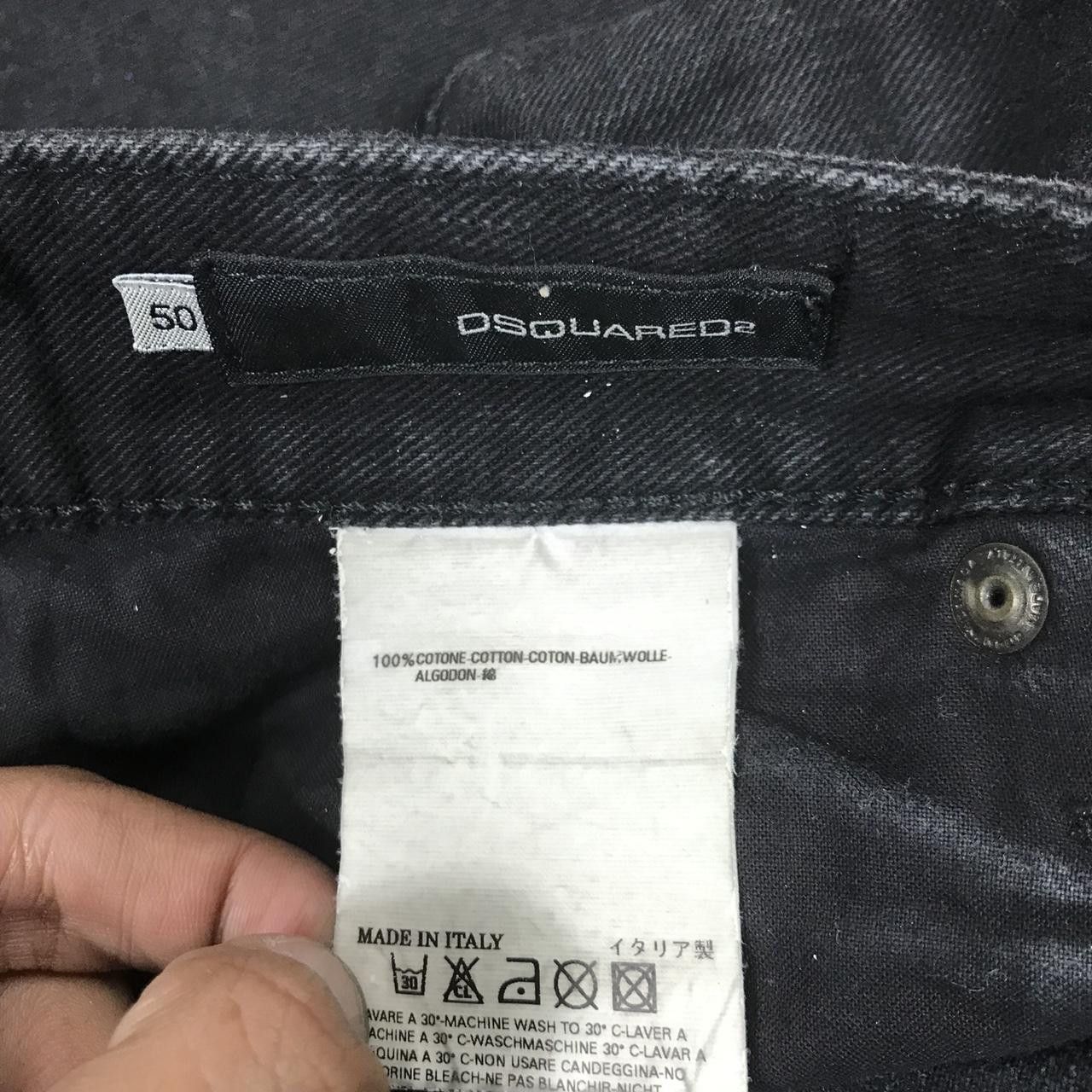 Dsquared2 Vtg DSQUARED2 Black Jeans Denim Straight Fit Pant Khakis Size US 36 / EU 52 - 4 Thumbnail