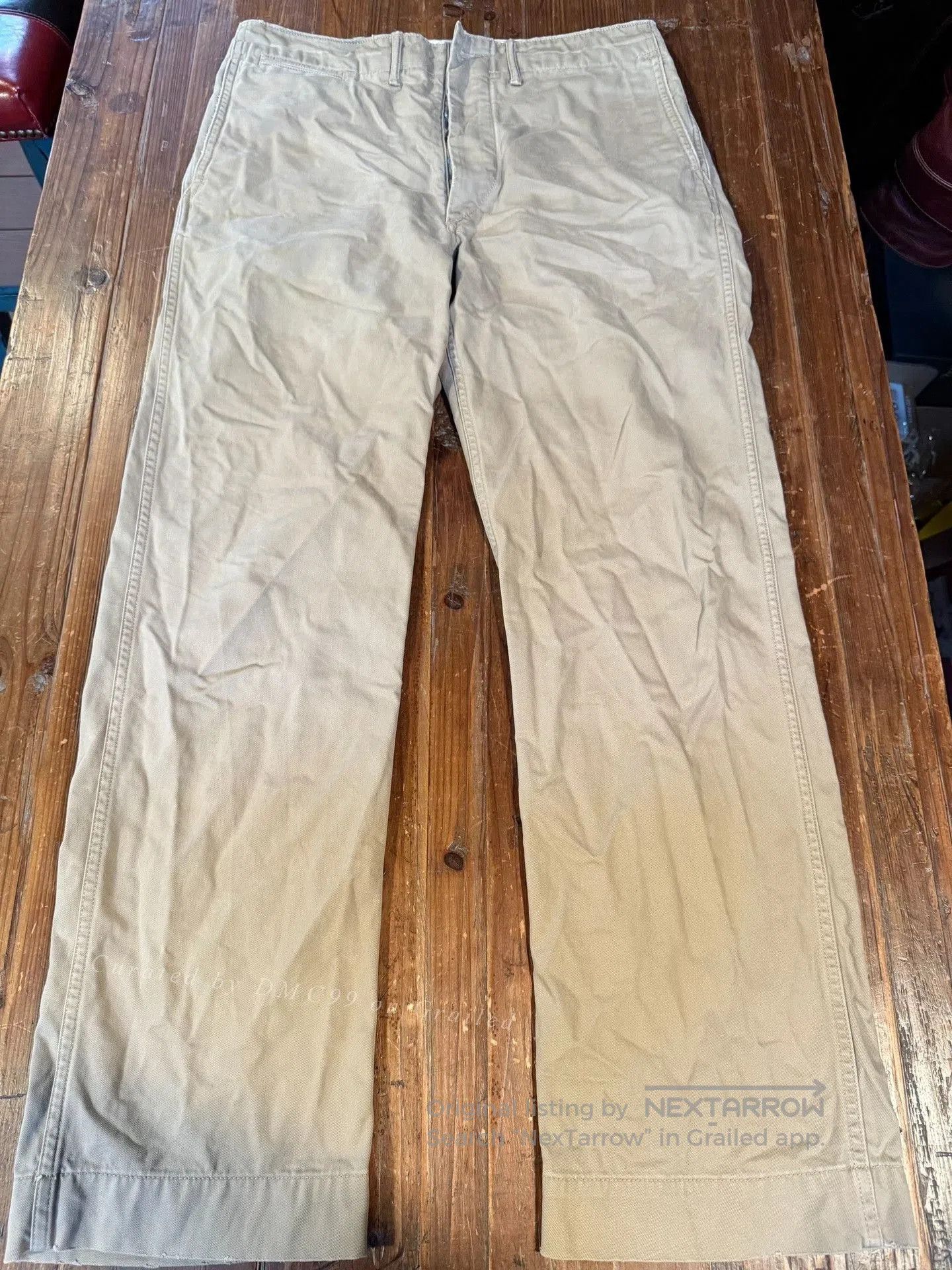 RRL Ralph Lauren RRL Beige Khaki Officer Pants. Size US 30 / EU 46 - 1 Thumbnail