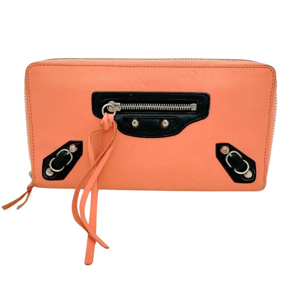 Balenciaga Round Orange Pony-Style Calfskin Wallet (Pre-Owned) Size ONE SIZE - 1 Thumbnail