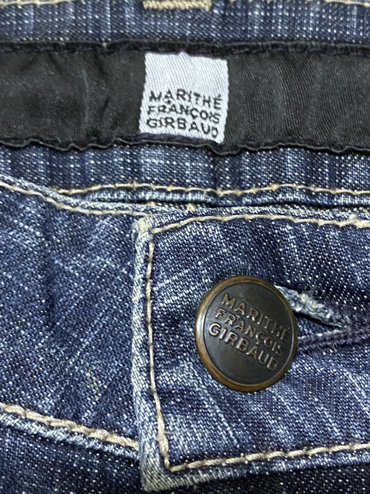 Marithe + Francois Girbaud Vintage Marithe Francois Girbaud Blue Wash Flare style Jeans Size 29" - 7 Thumbnail