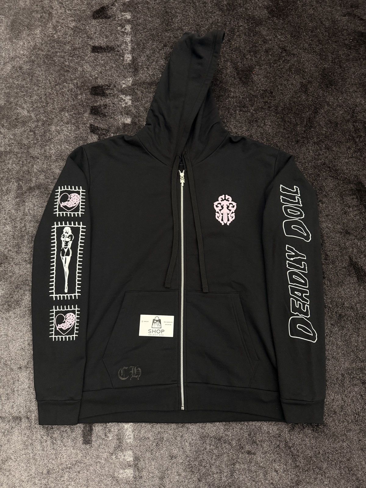 Chrome Hearts Chrome Hearts Deadly Doll Pink Zip-Up Jacket | Grailed