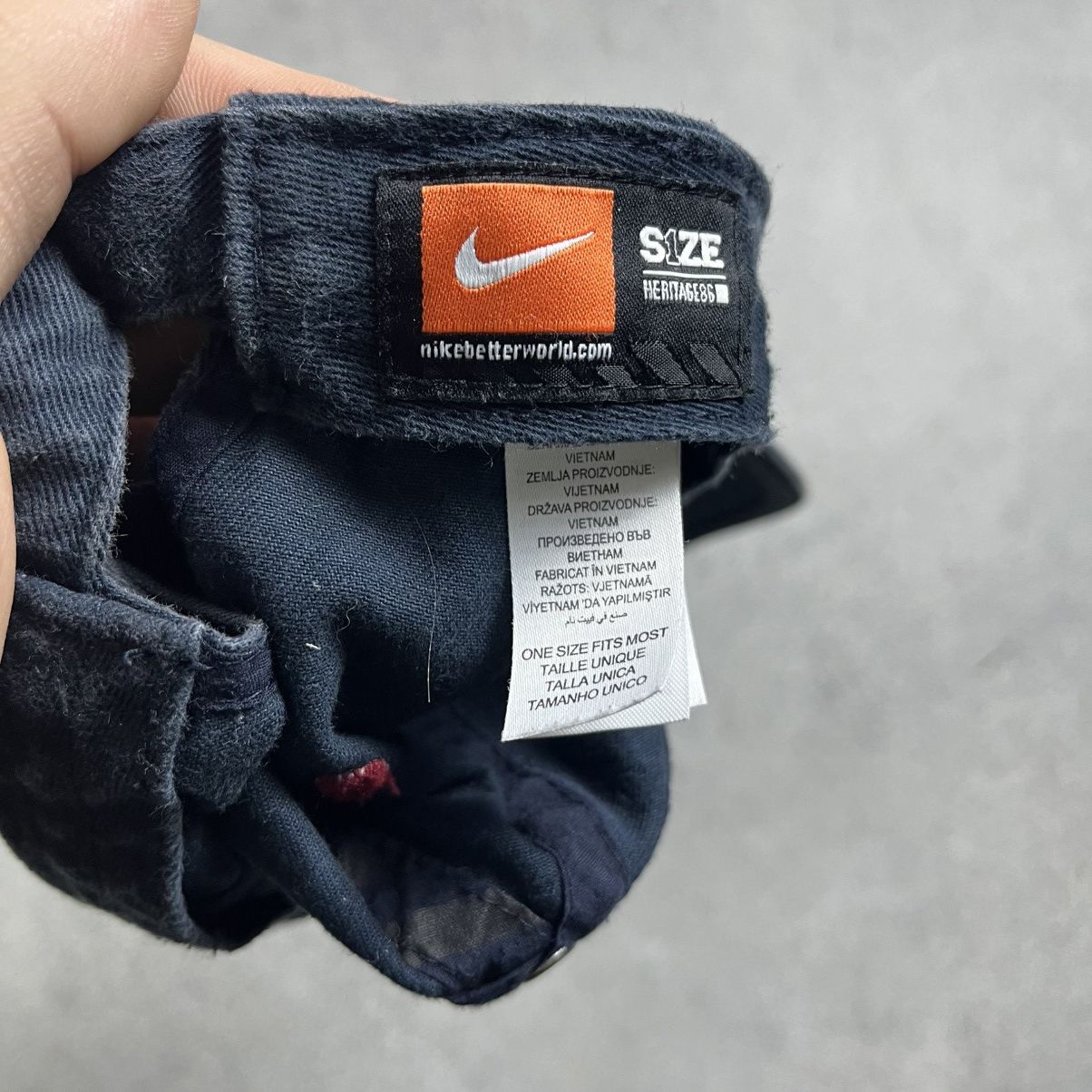 Nike Mens Vintage Nike Cap big logo streetwear y2k rare drill Size ONE SIZE - 7 Thumbnail