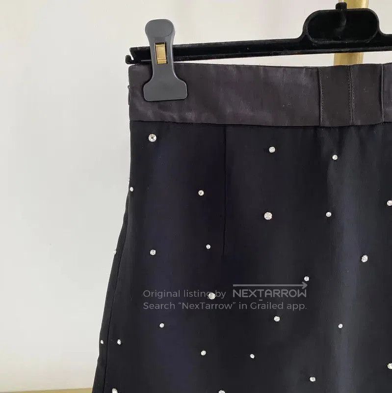 Miu Miu Miu Miu Black Summer A-Line Mini Skirt . Size 31" - 5 Thumbnail