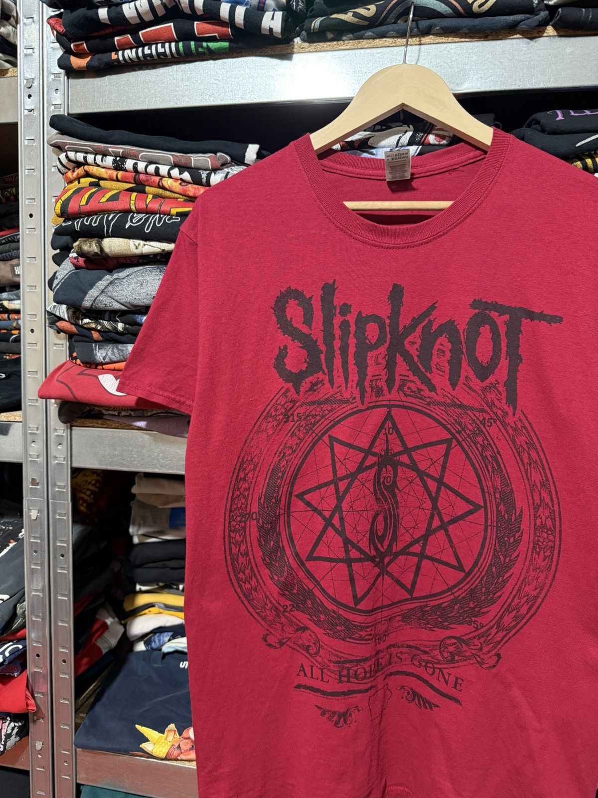 Band Tees Vintage 2016 Slipknot All Hope Is Gone Rock T-Shirt Y2K Hype Size US L / EU 52-54 / 3 - 3 Thumbnail