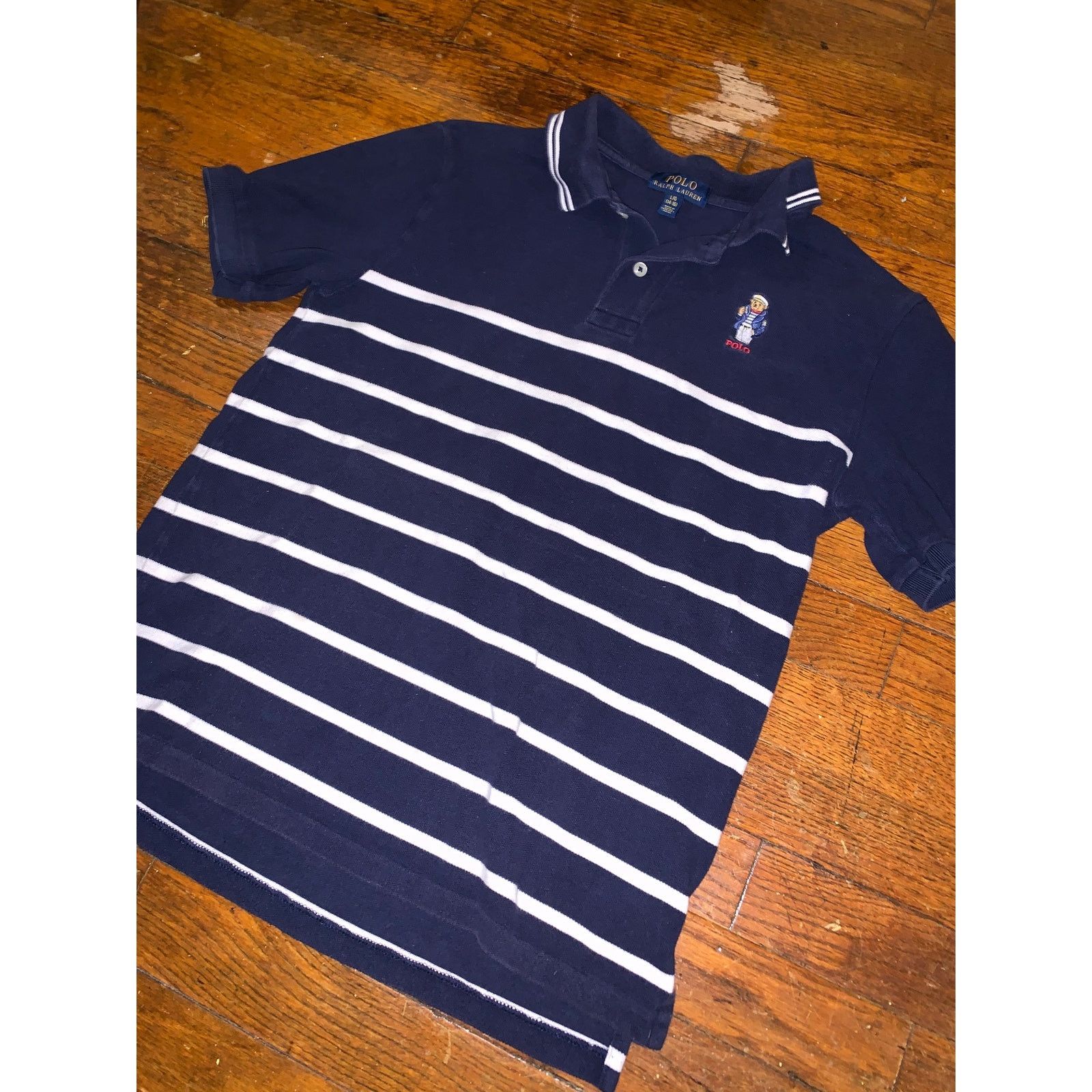 Polo Ralph Lauren Polo Ralph Lauren Polo Bear Youth L 14-16 Polo Shirt Navy Size US XXS / EU 40 - 4 Thumbnail