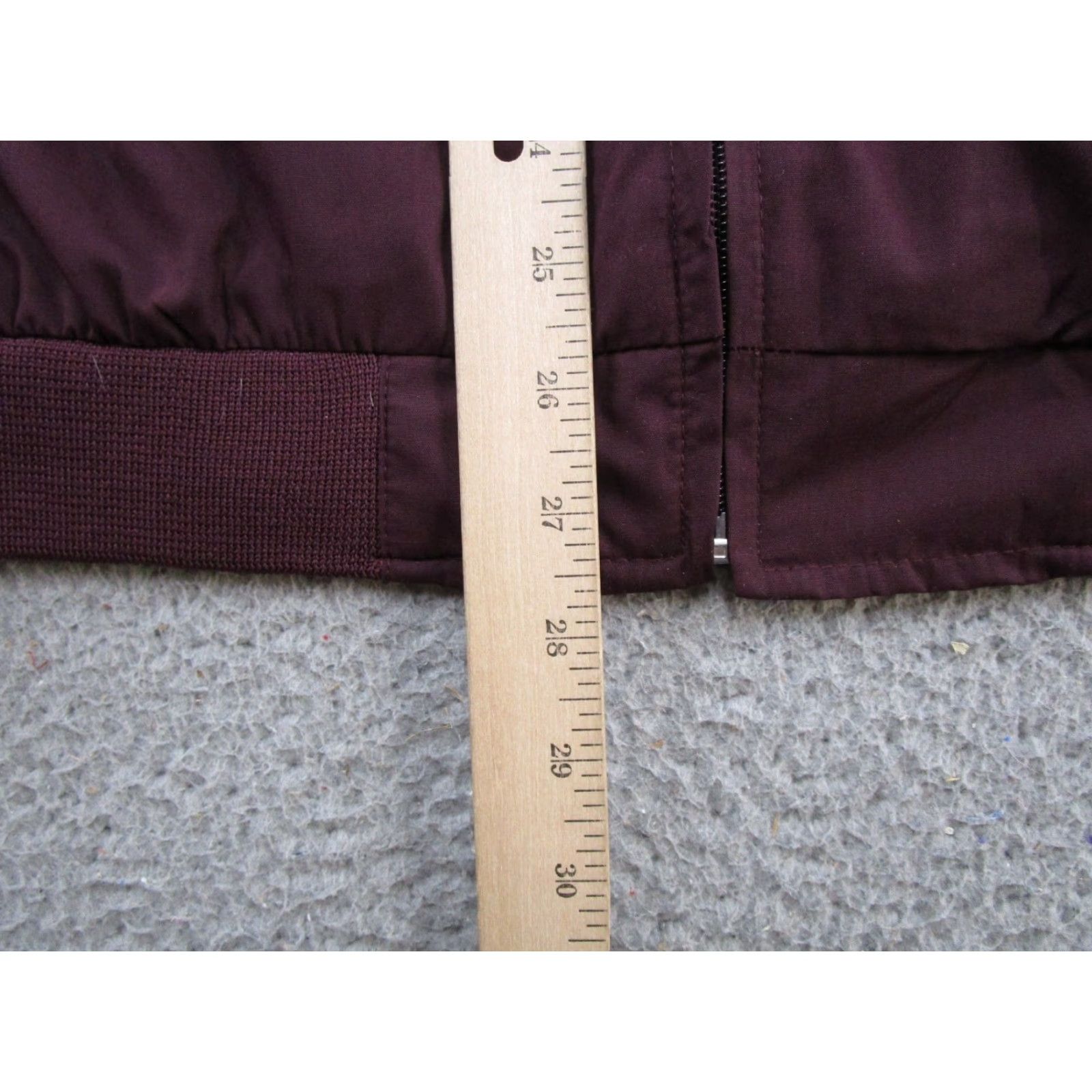 Haband VINTAGE Haband Bomber Jacket Men L Burgundy Maroon Full Zip 4 Pockets Red Solid 80s Retro Y2K Mens Size US L / EU 52-54 / 3 - 5 Thumbnail