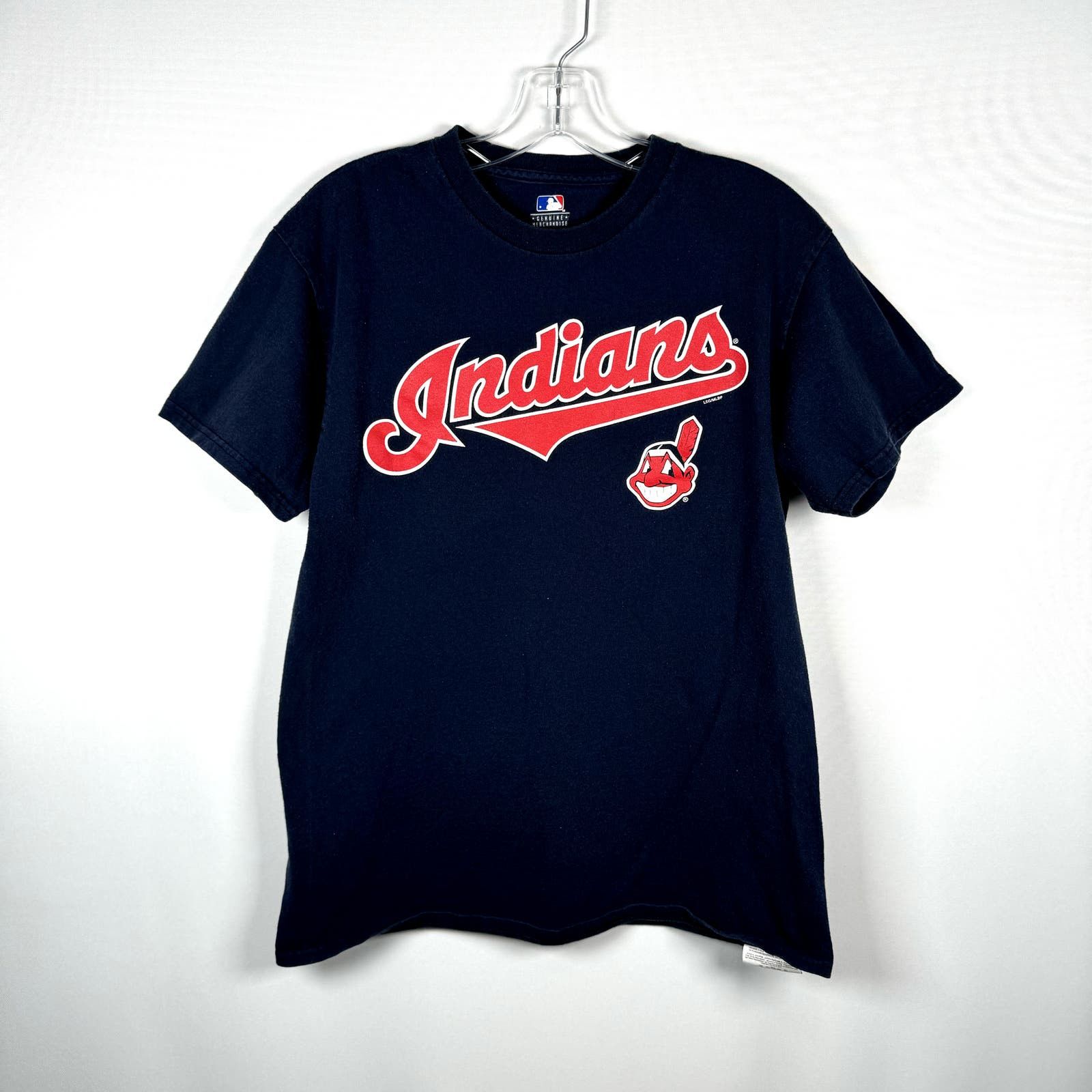 MLB MLB Cleveland Indians Blue Short Sleeve Crew Neck T-Shirt M | Grailed