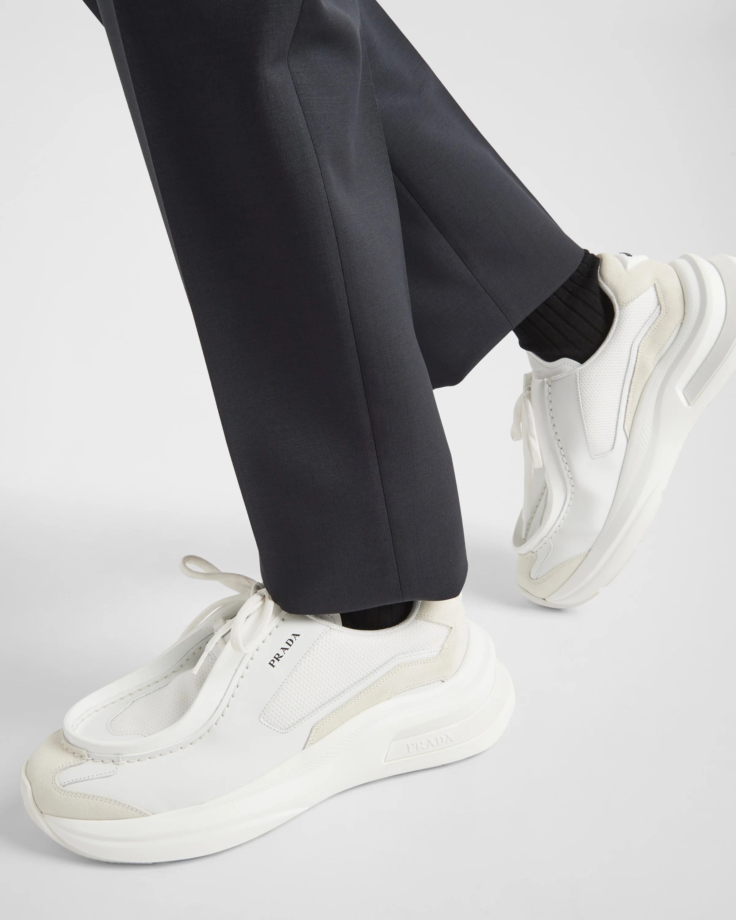 Prada Prada Systeme Leather Sneaker Size US 8 / EU 41 - 3 Thumbnail