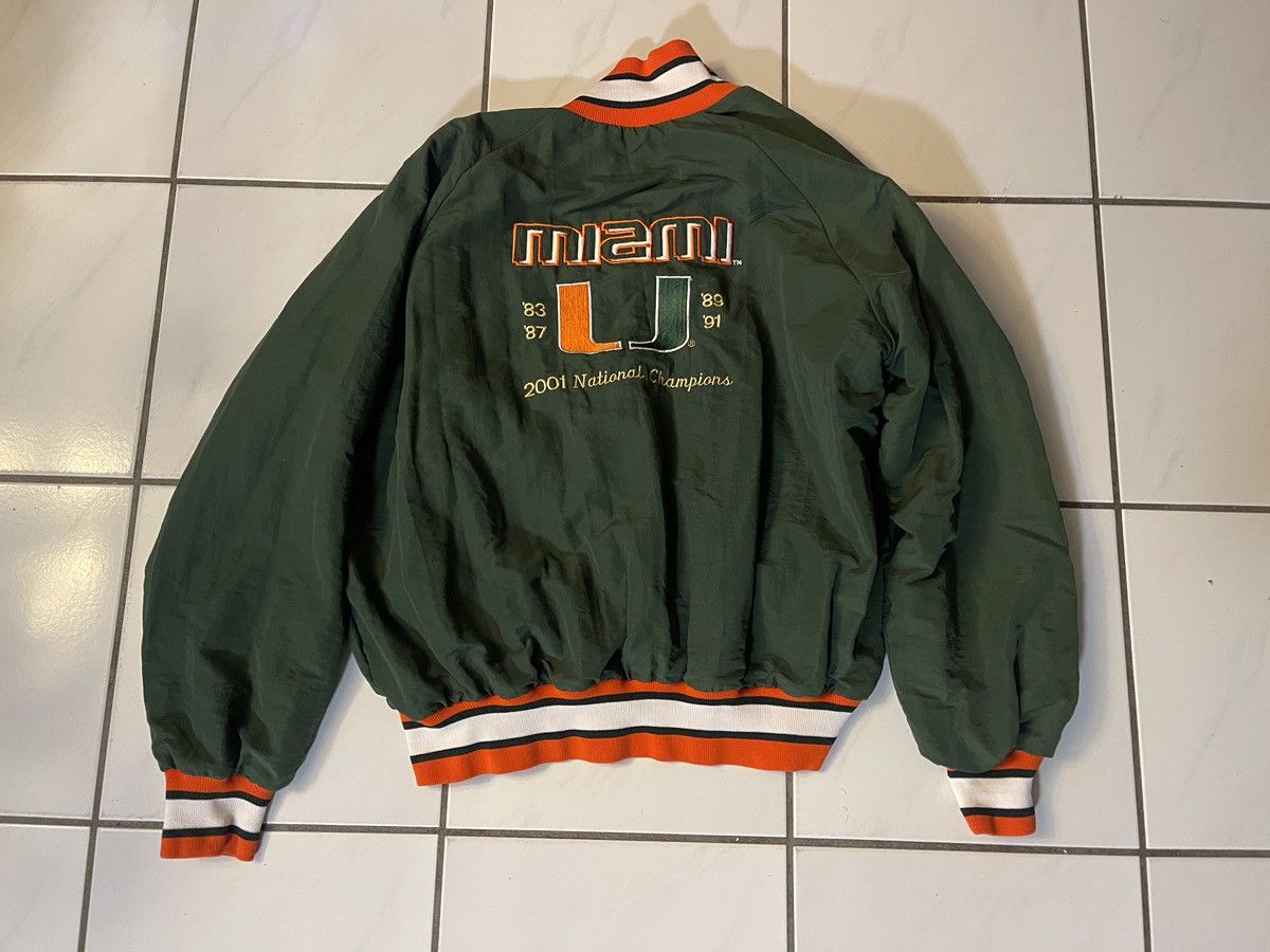 Other VINTAGE Miami Hurricanes Stitch Count Jacket XL Made In USA Size US XL / EU 56 / 4 - 7 Thumbnail
